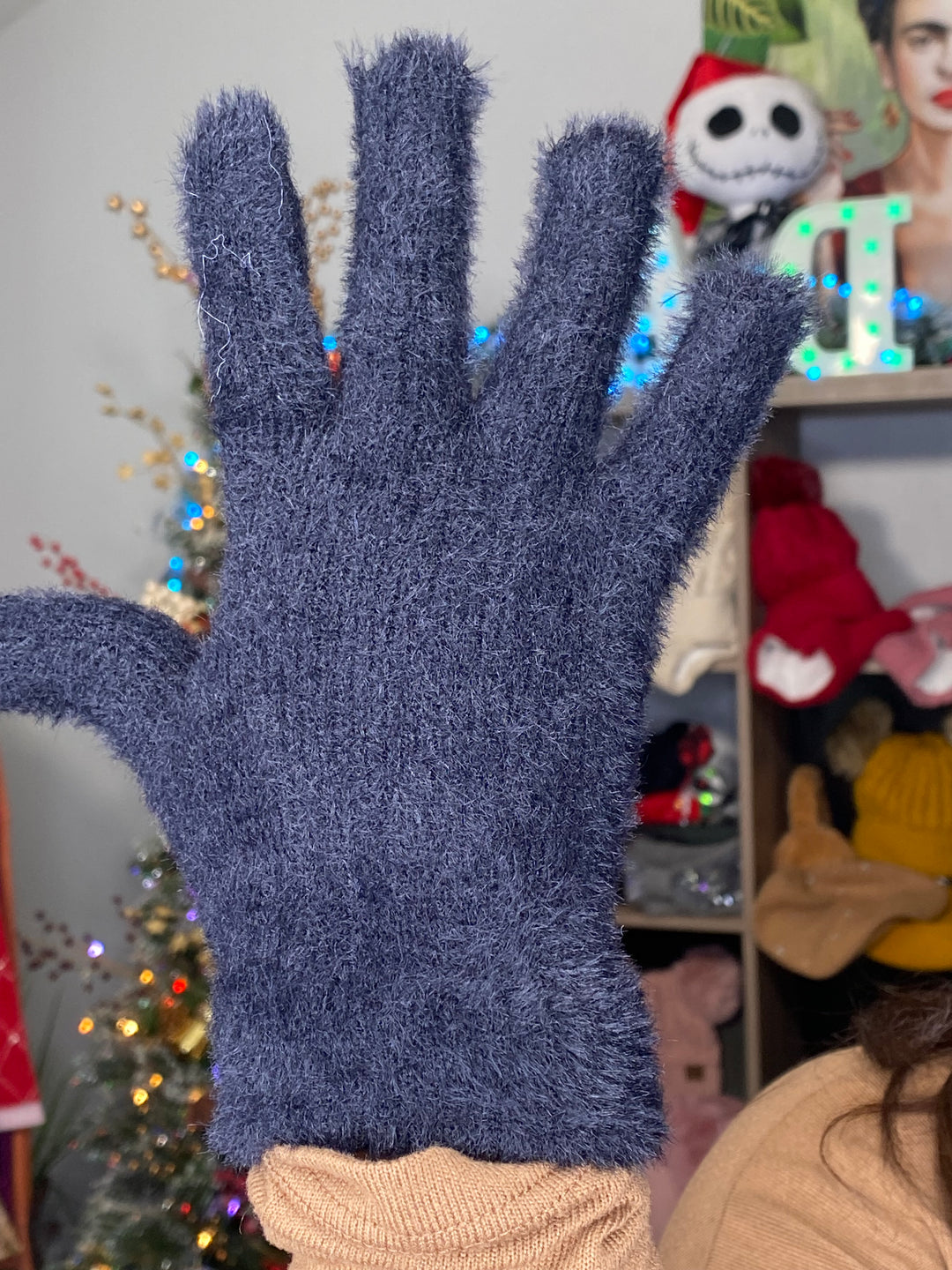 Guante Negro Furry One Size (#127)