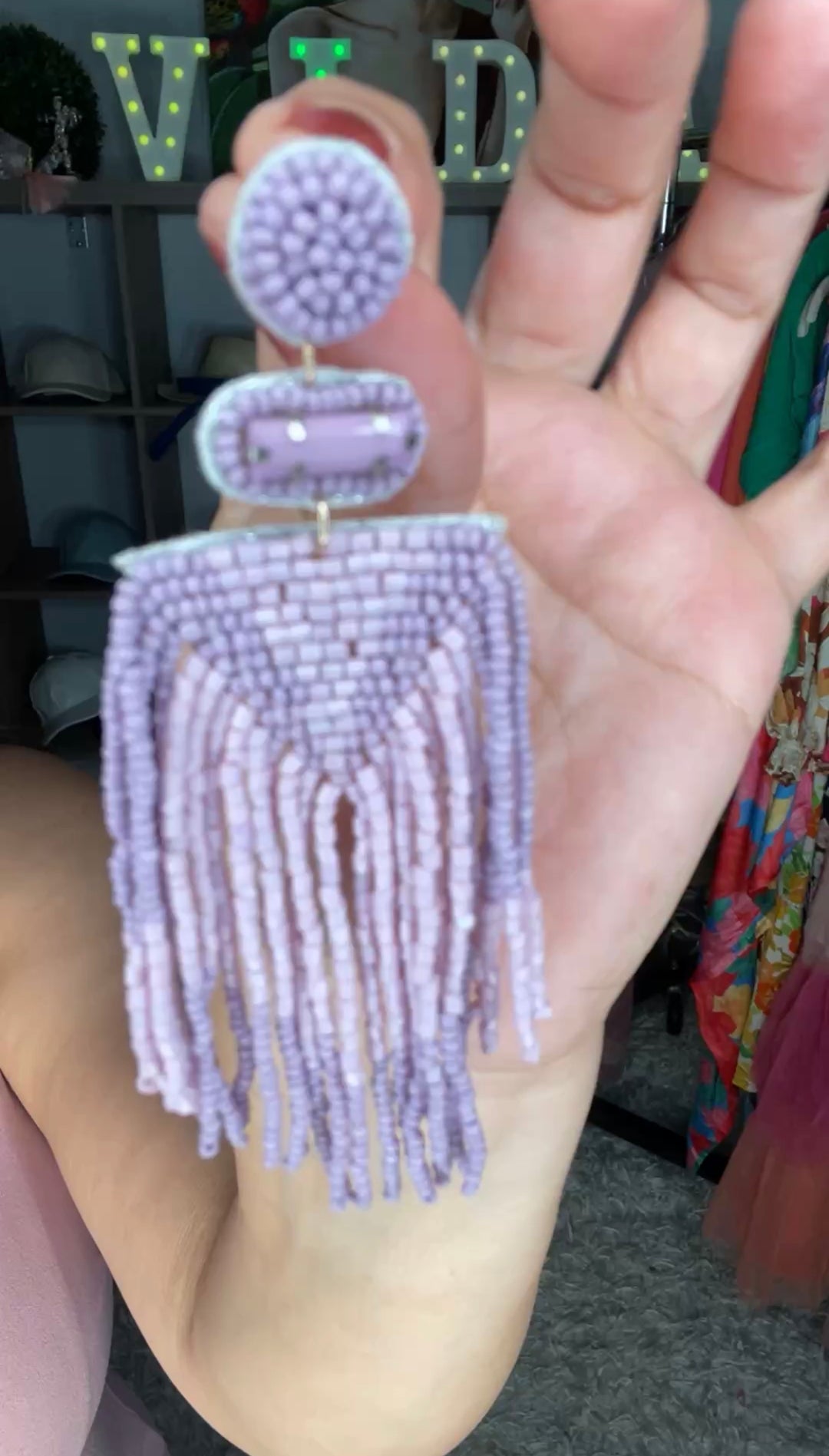 Arete Lila Arco Shakira y Canutillo (#113)
