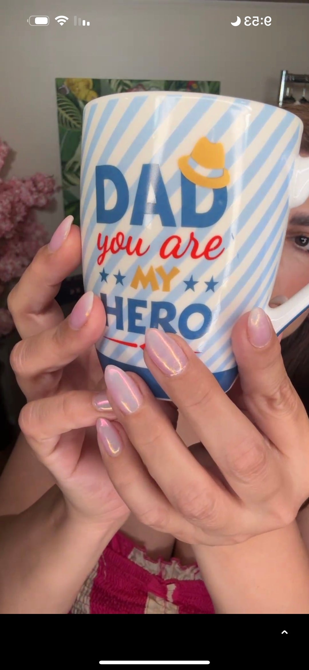 Taza Blanco Y Azul Dad You Are My Hero (#169)