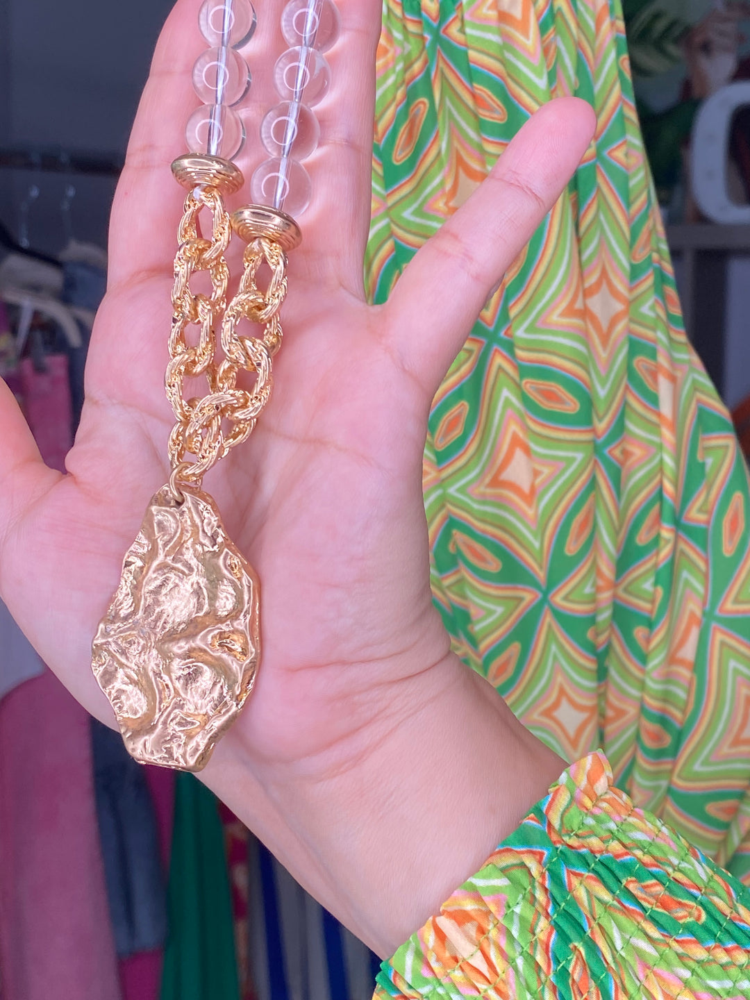 Collar Dorado Pepita Oro (#201)