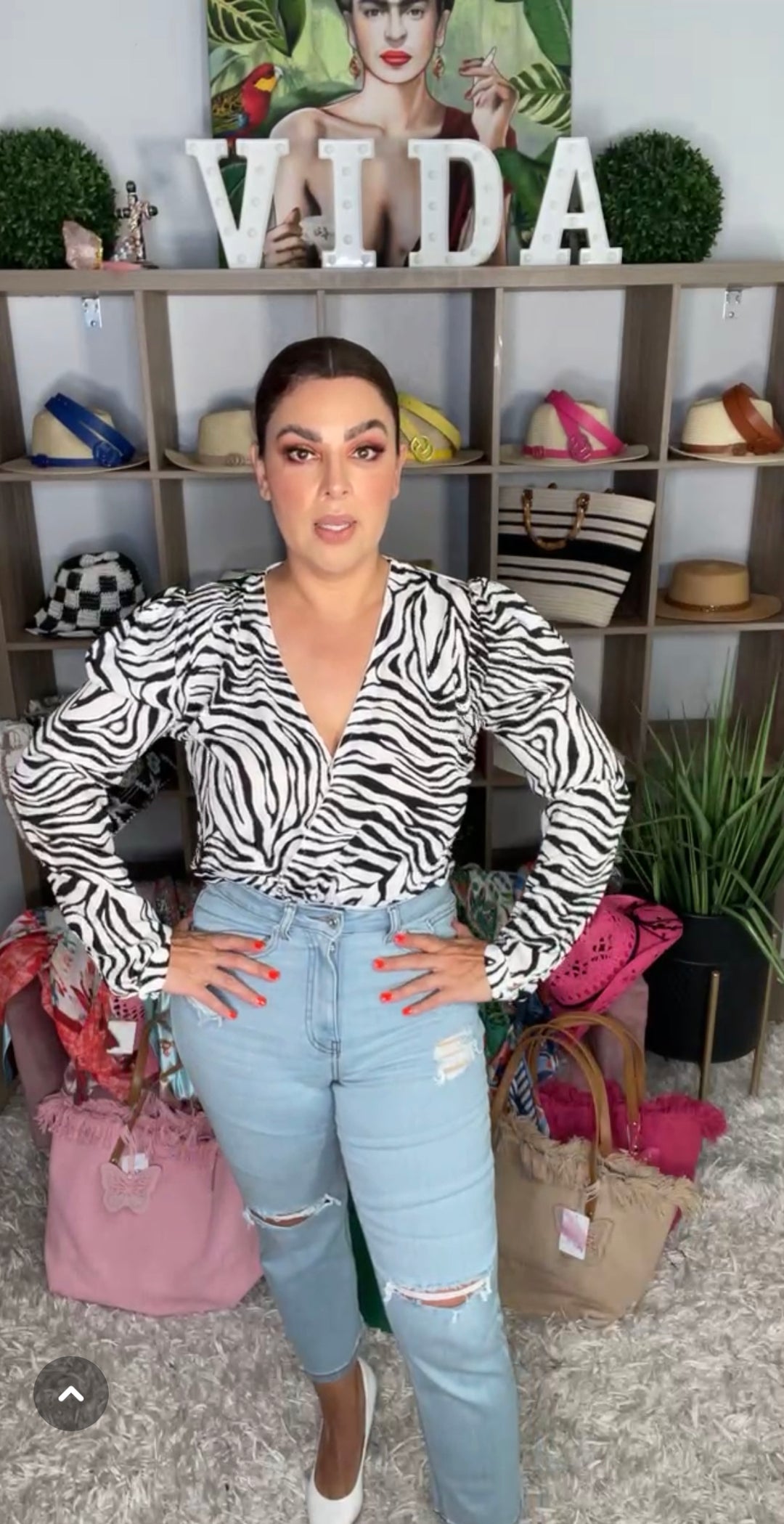 Blusa Blanco y Negro Zebra Body (#108)