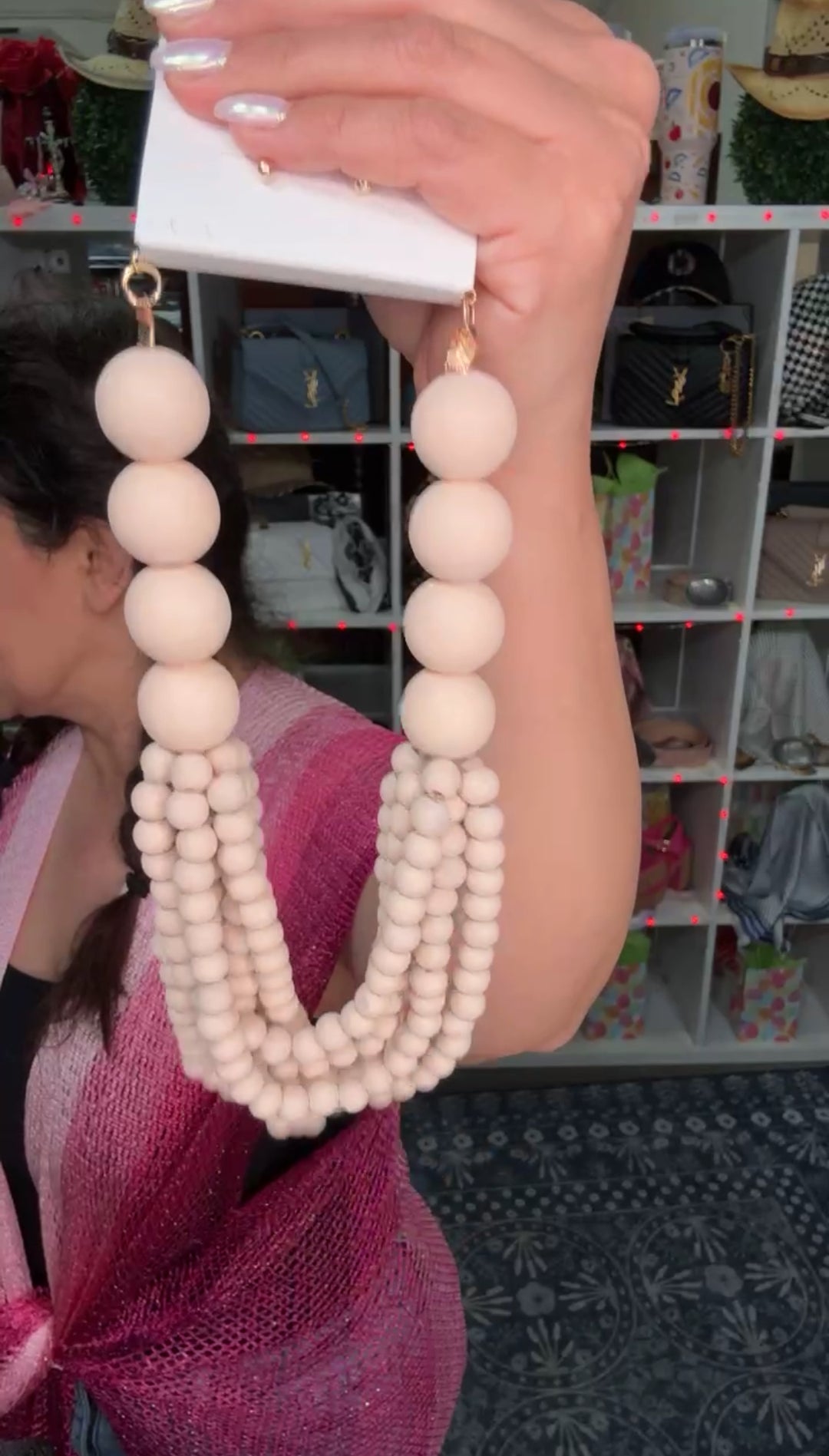 Collar Beige Bola Arte Set (#119)