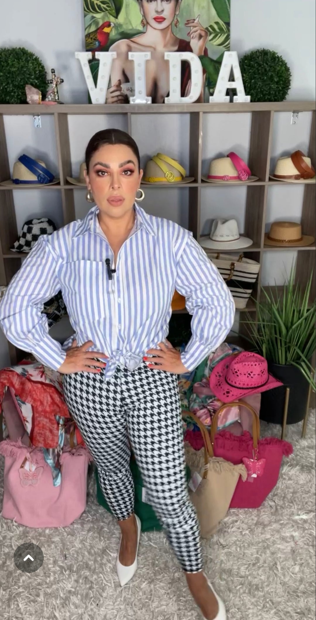 Camisa Azul y Blanco Rallas Oversided (#132)