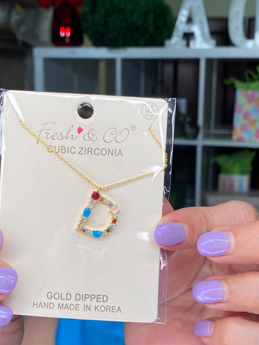 Collar Multi Piedra Inicial - D