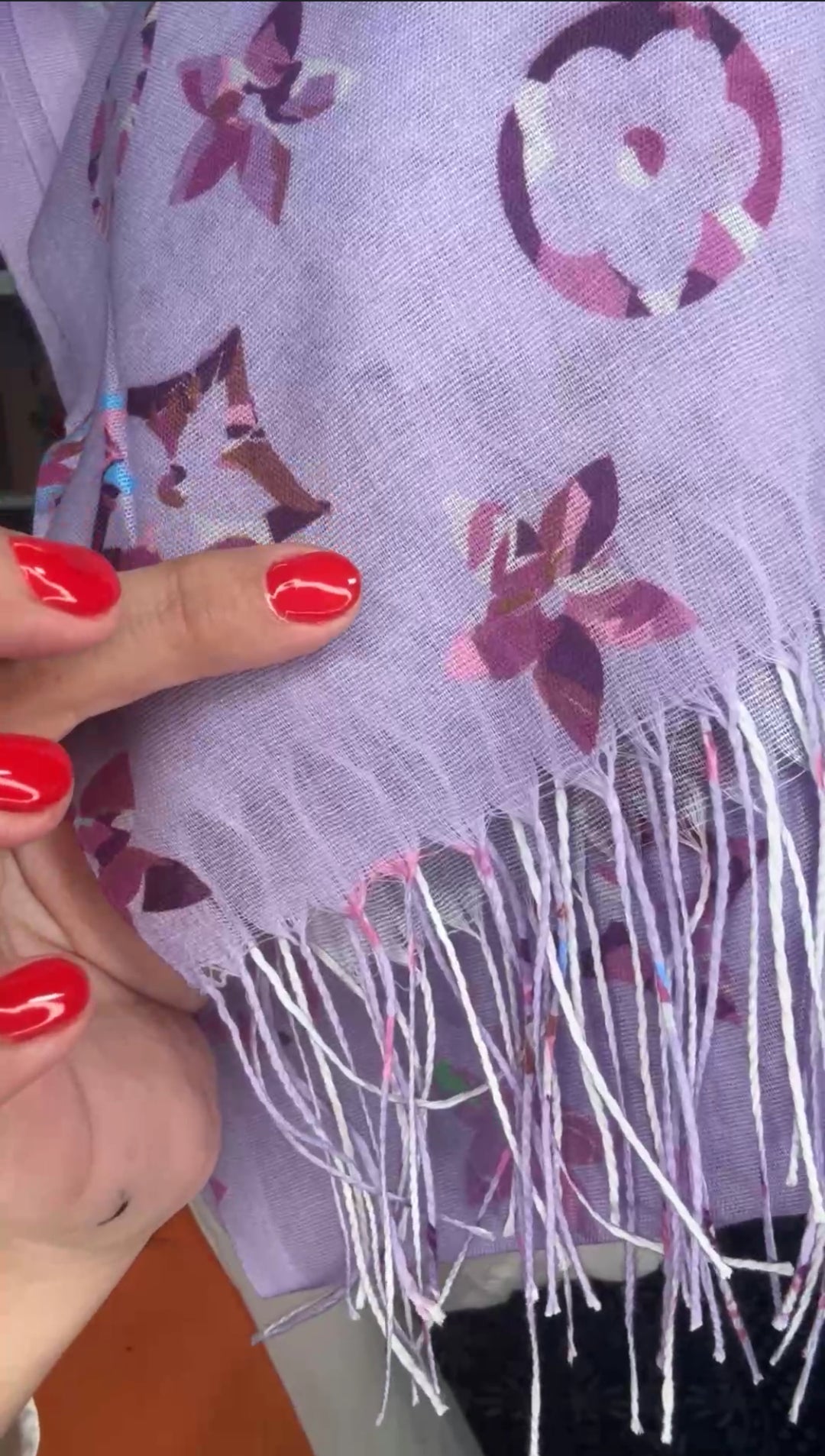 Shawl Lila Floral LV (#275)