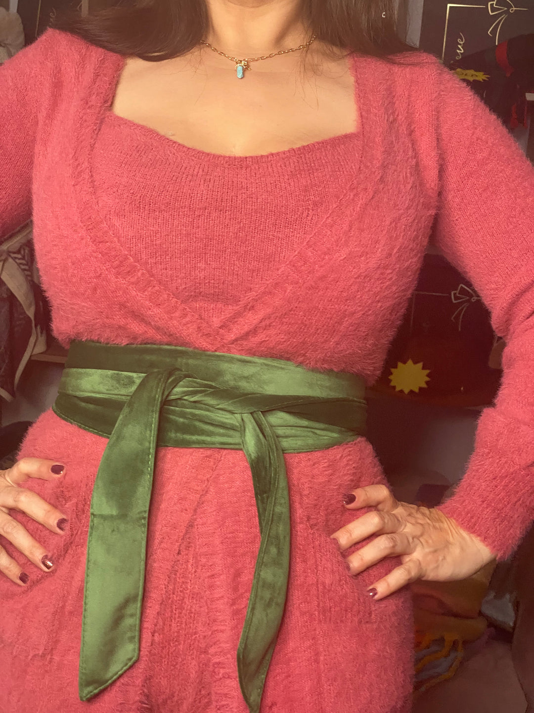 Cinto Verde Velvet (#215)