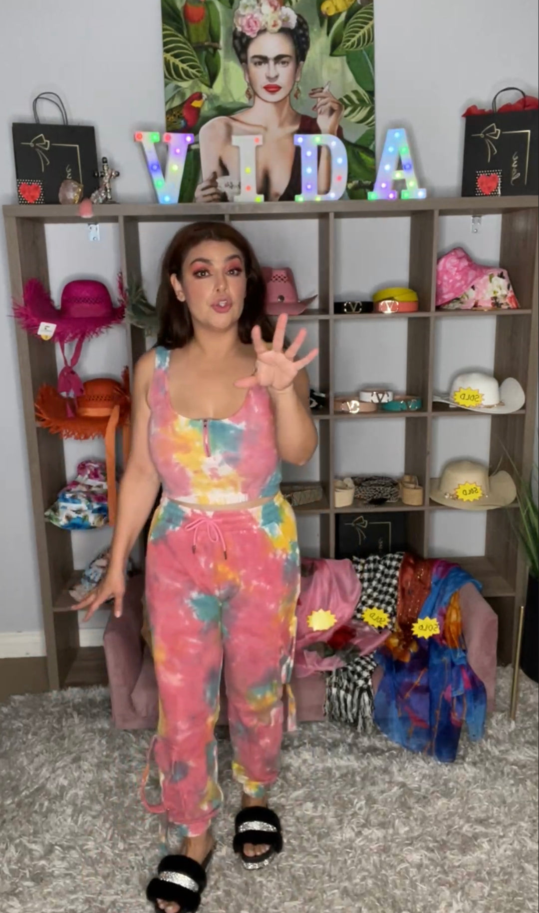 Set Latiste Pink Tie Dye Sport (#175)