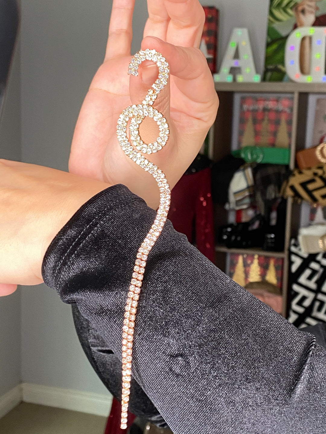 Arete Dorado Swerl XL Pedreria (#225)