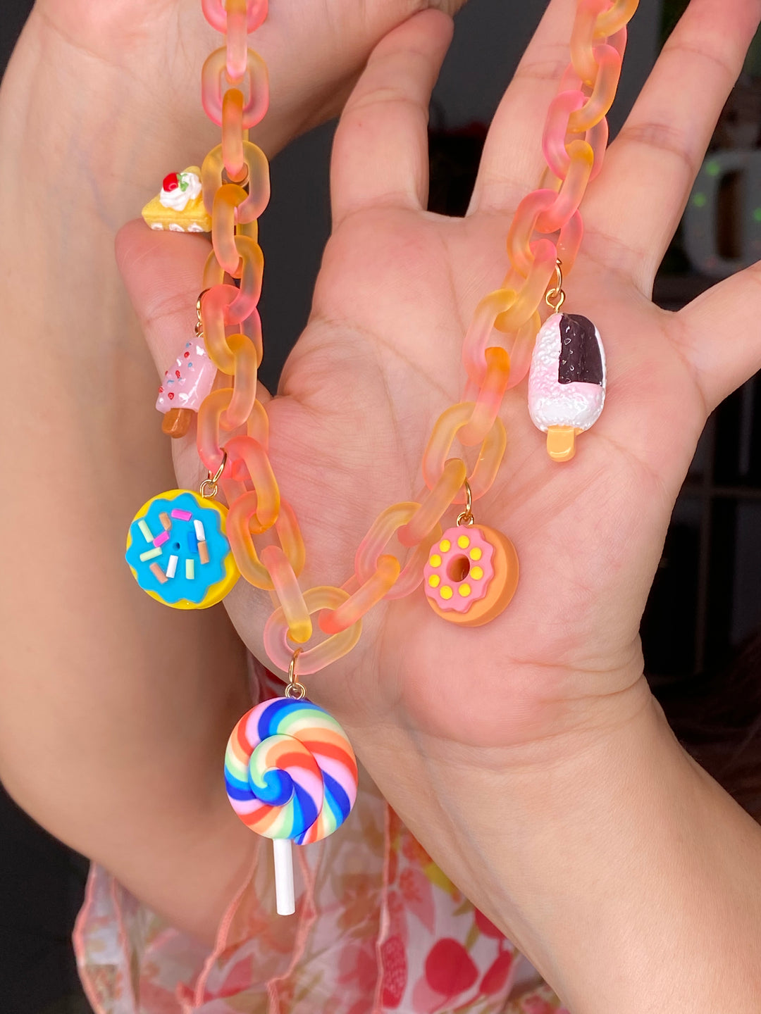 Collar Durazno Charms Sweets (#144)