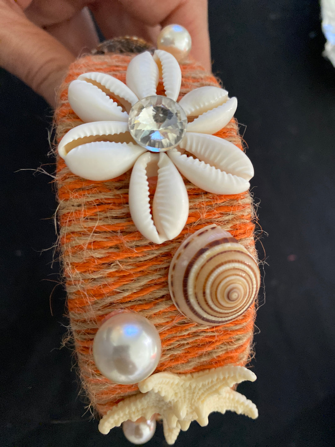 Diadema Naranja Azulik (#119)