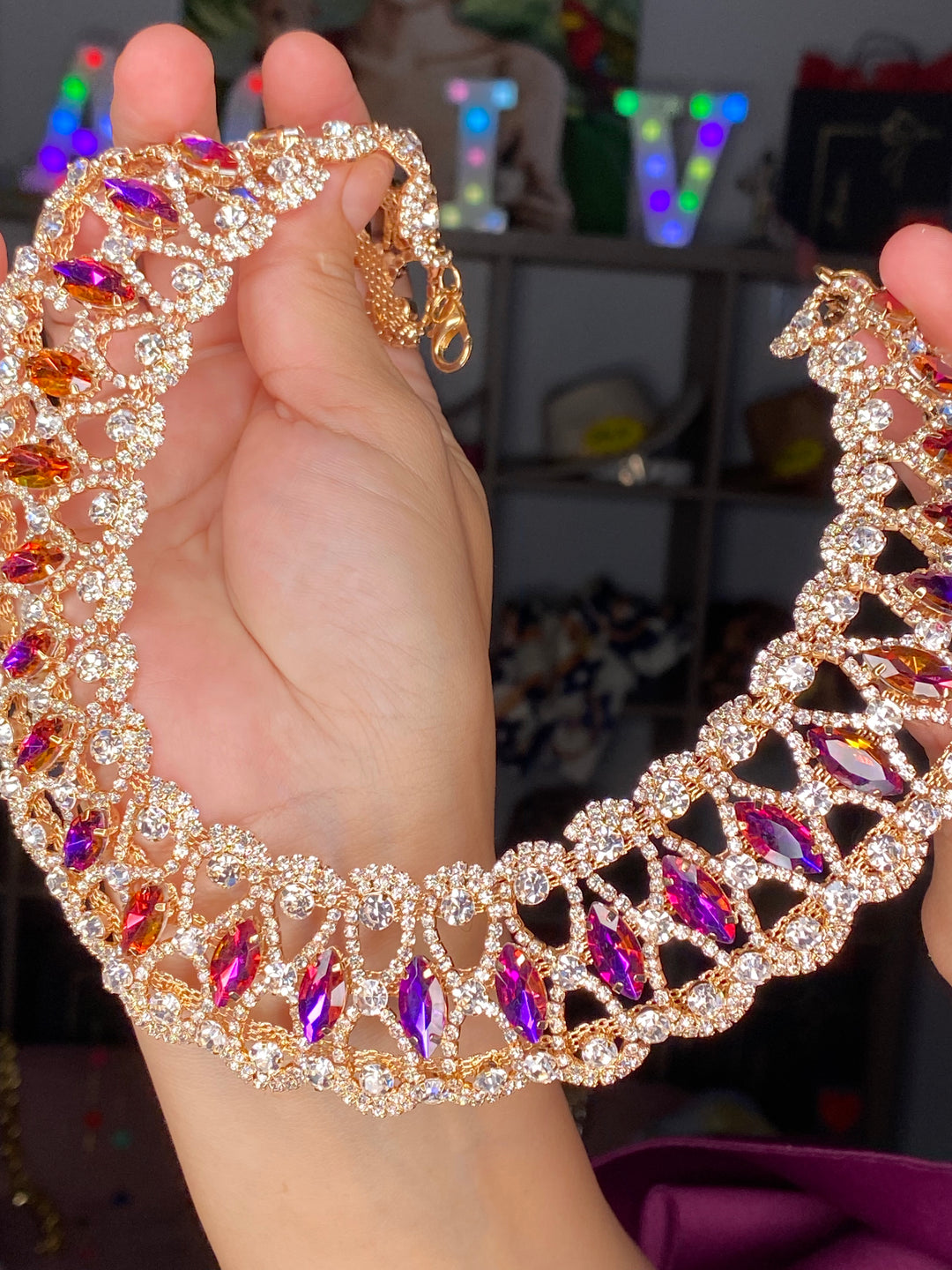 Collar Set Lila y Clear Princesa (#147)