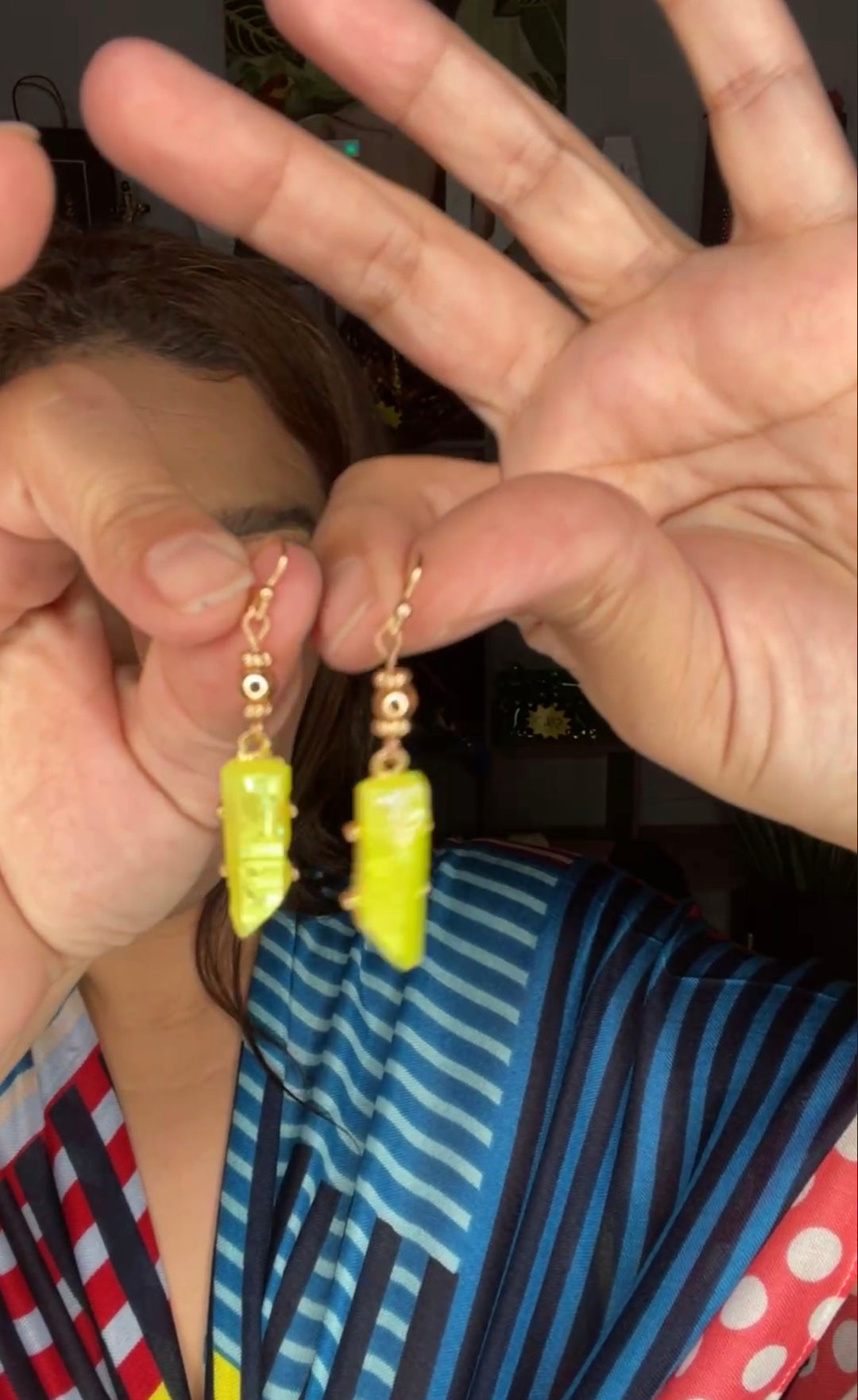 Arete Amarillo y Dorado Fluorita (#185)