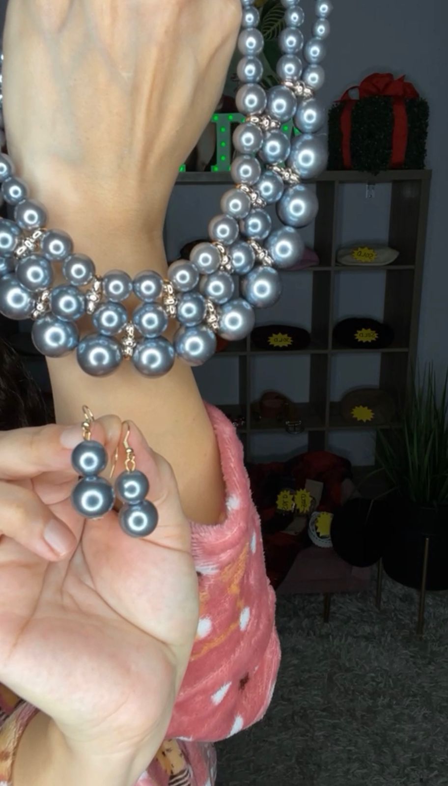 Collar Plomo Multi Perlas (#219)
