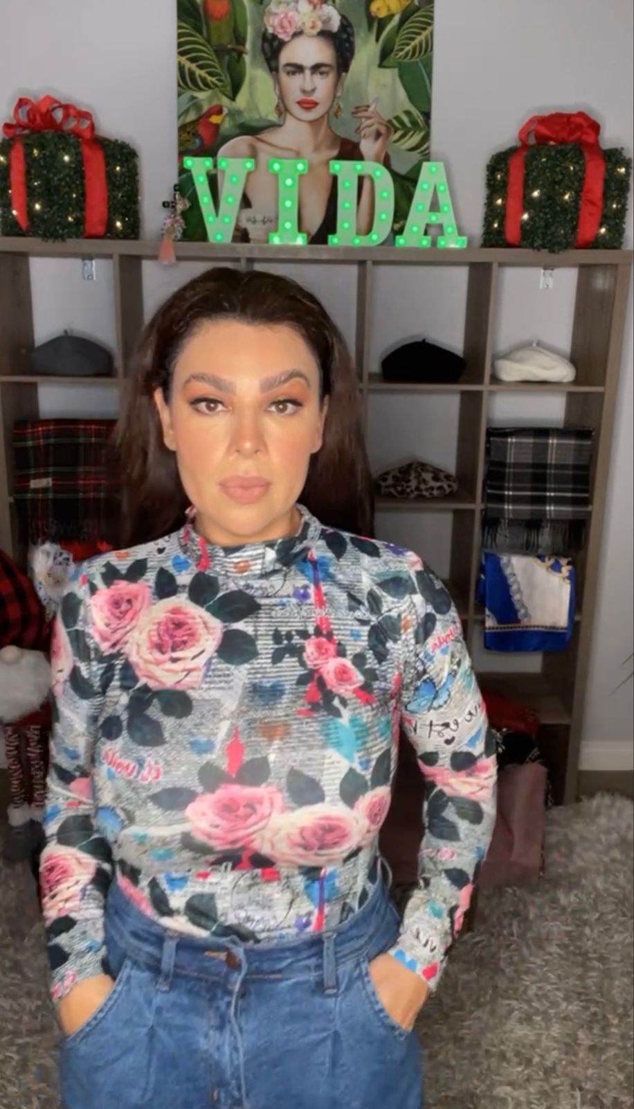 Blusa Body Floral y Mariposas (#115)
