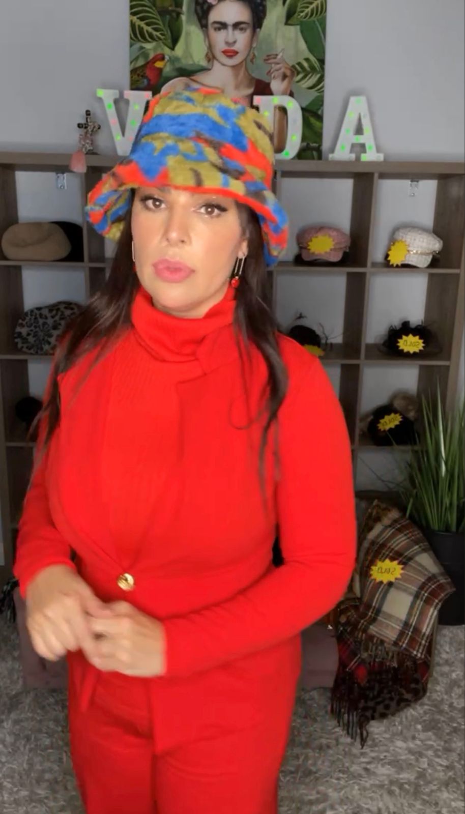 Gorro Azul Rojo Verde Fur (#225)