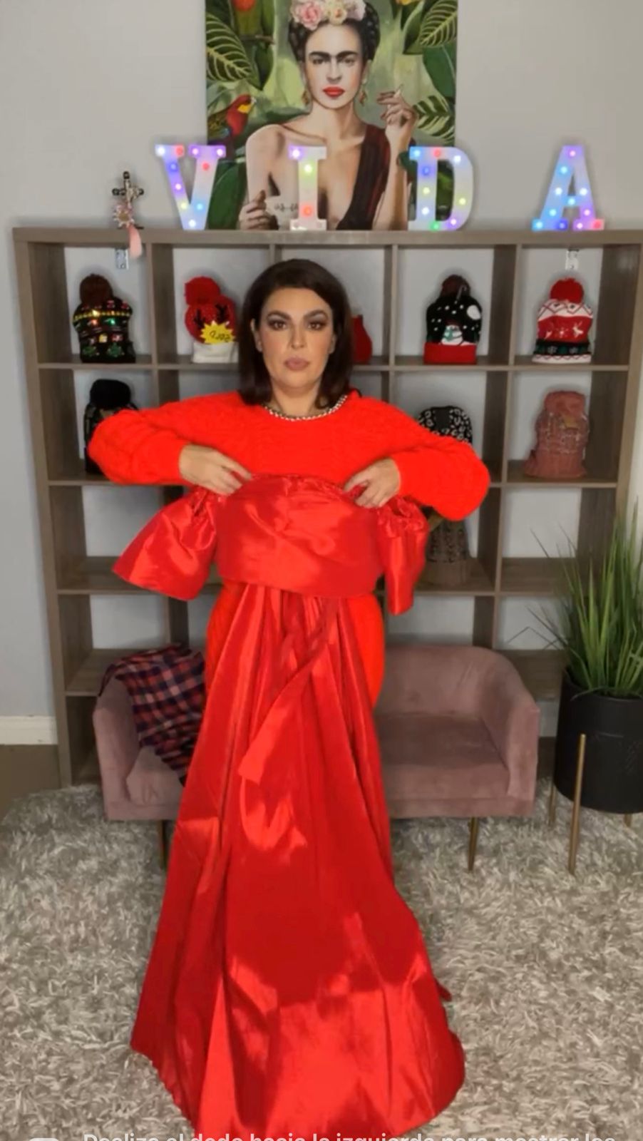 Vestido Rojo Gala Off Shoulder (#140)