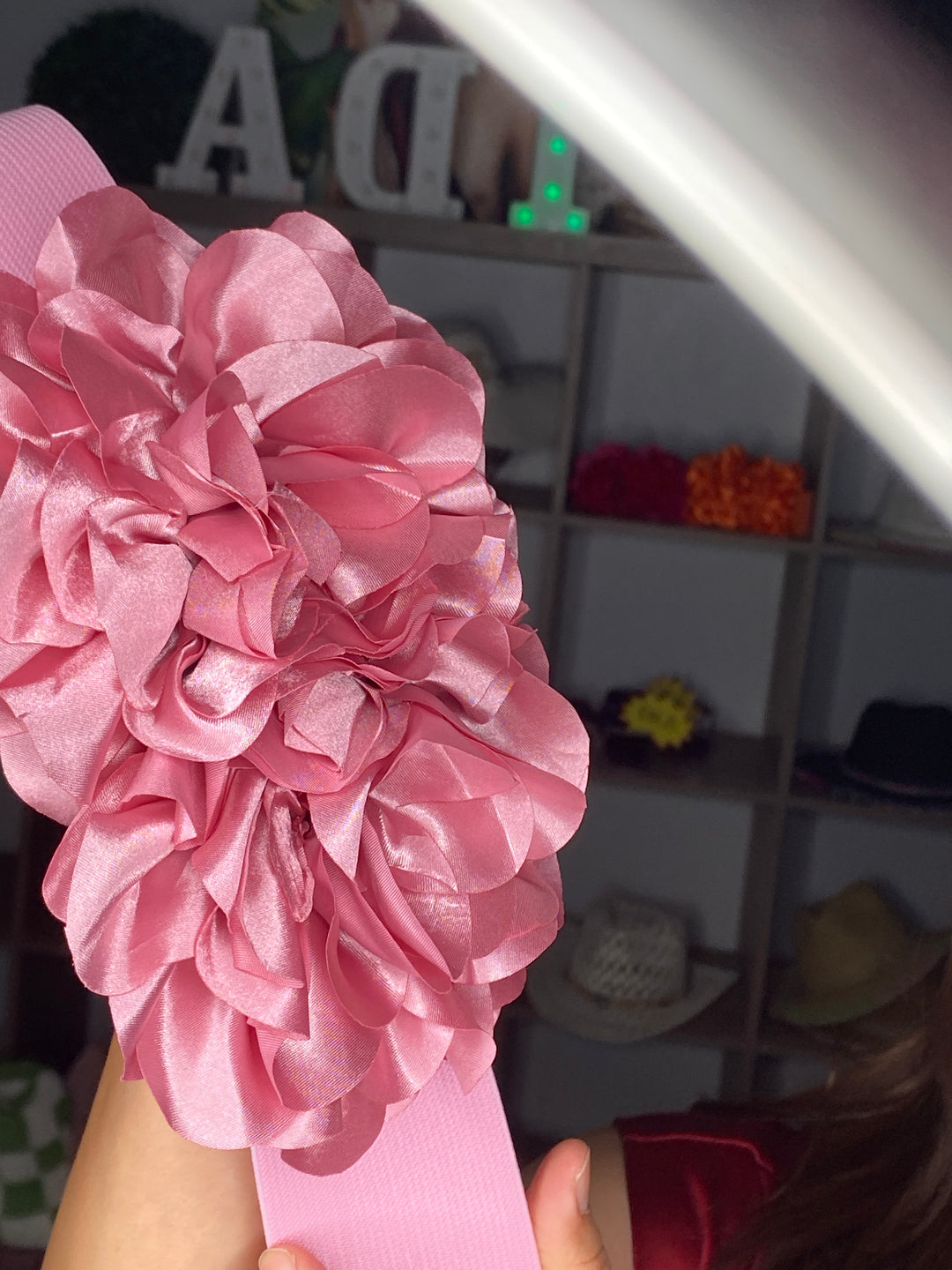 Cinto Rosa Palo Flor Tela Stretch (#249)