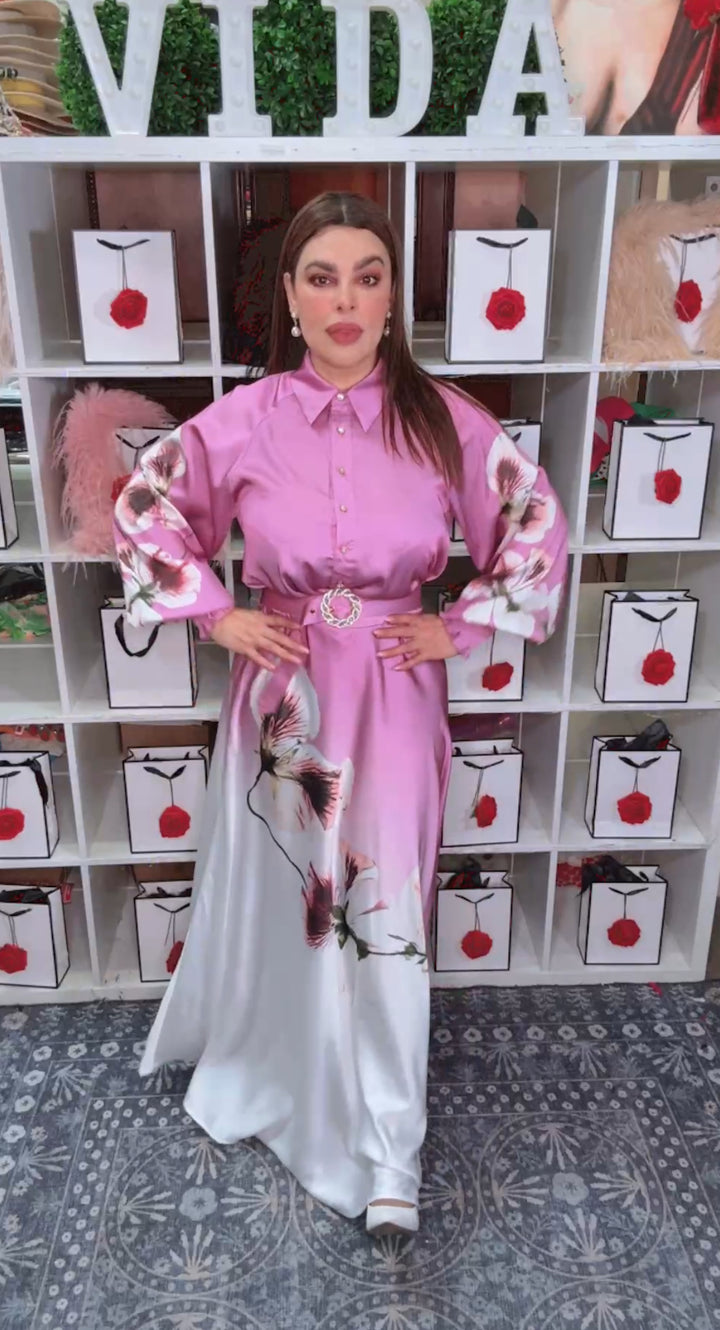 Arete Blanco Flor LV y Perla (#102)