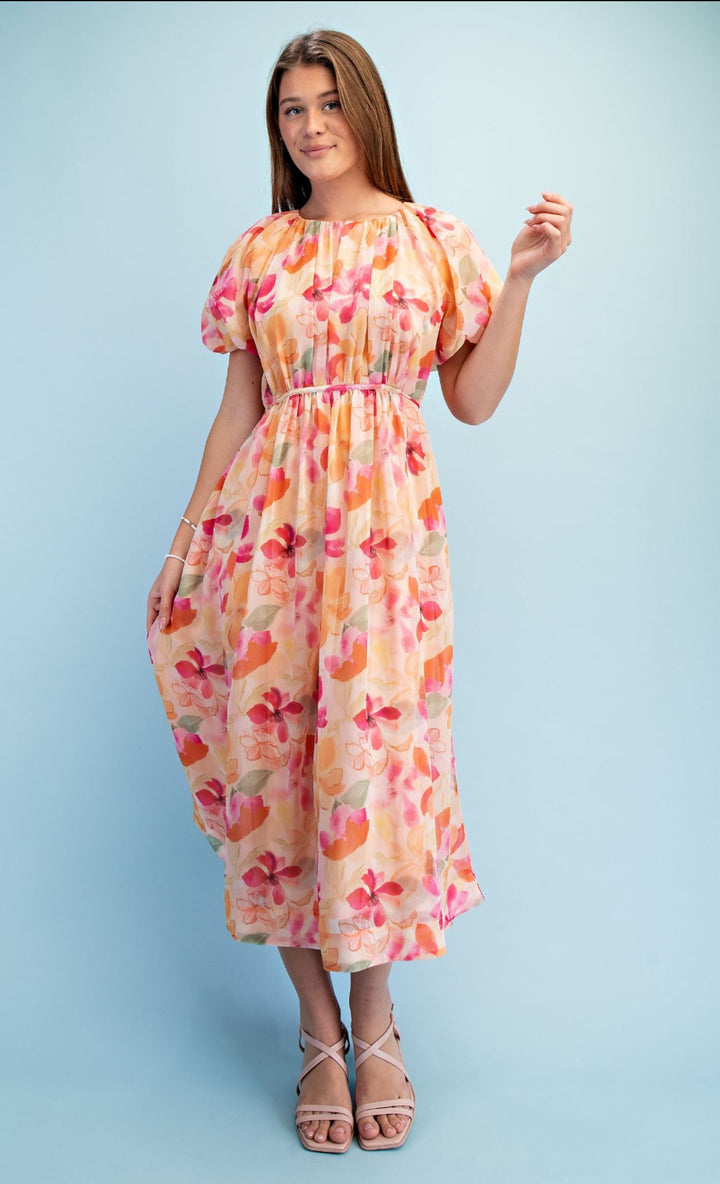 vestido durazno mix midi (#144)