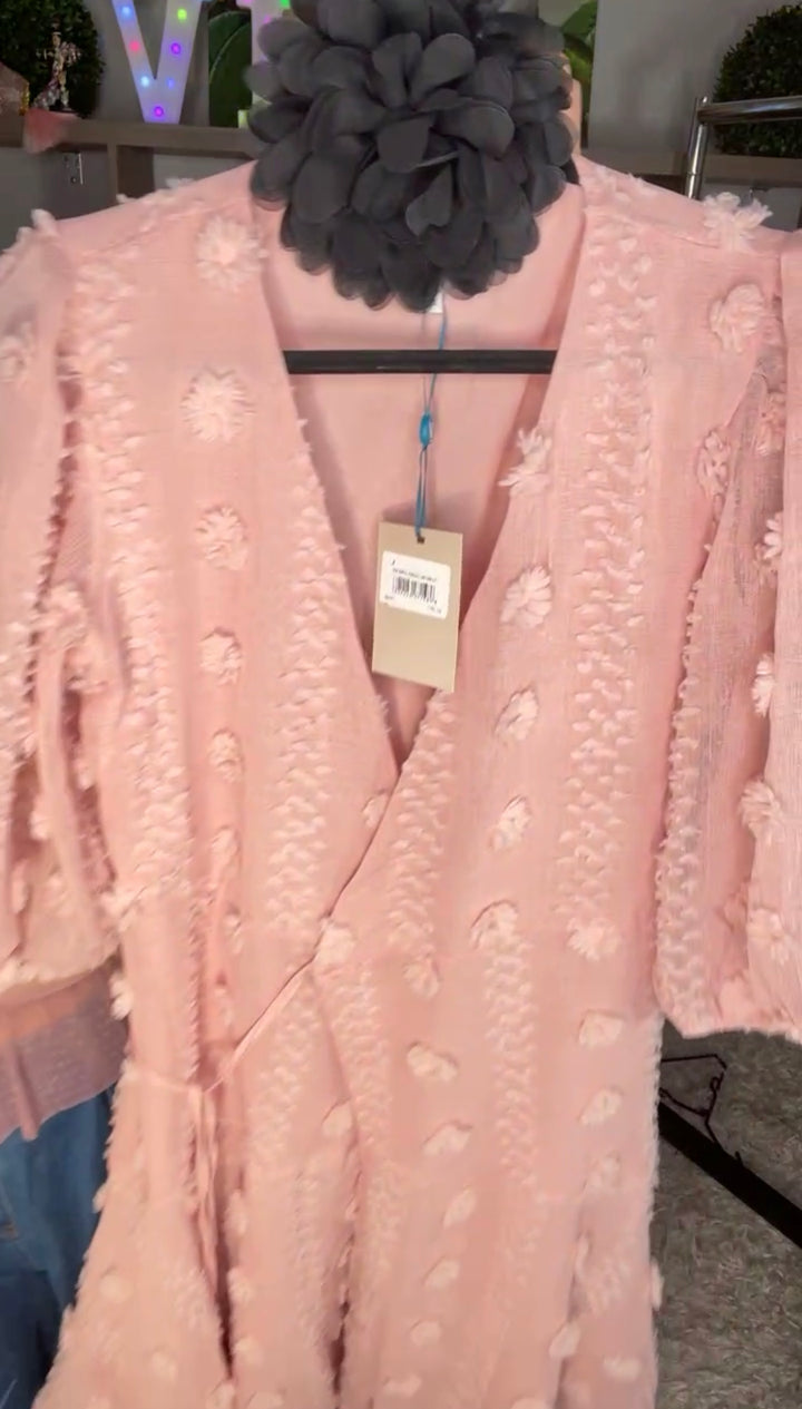 Vestido Rosa Viejo Wrap (#138)