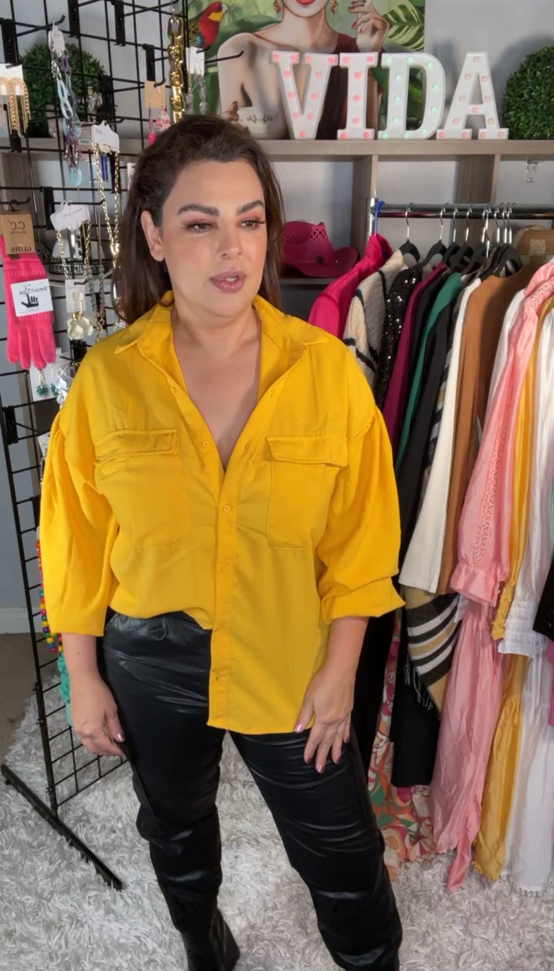 Camisa Mostaza Oversized Relax (#139)