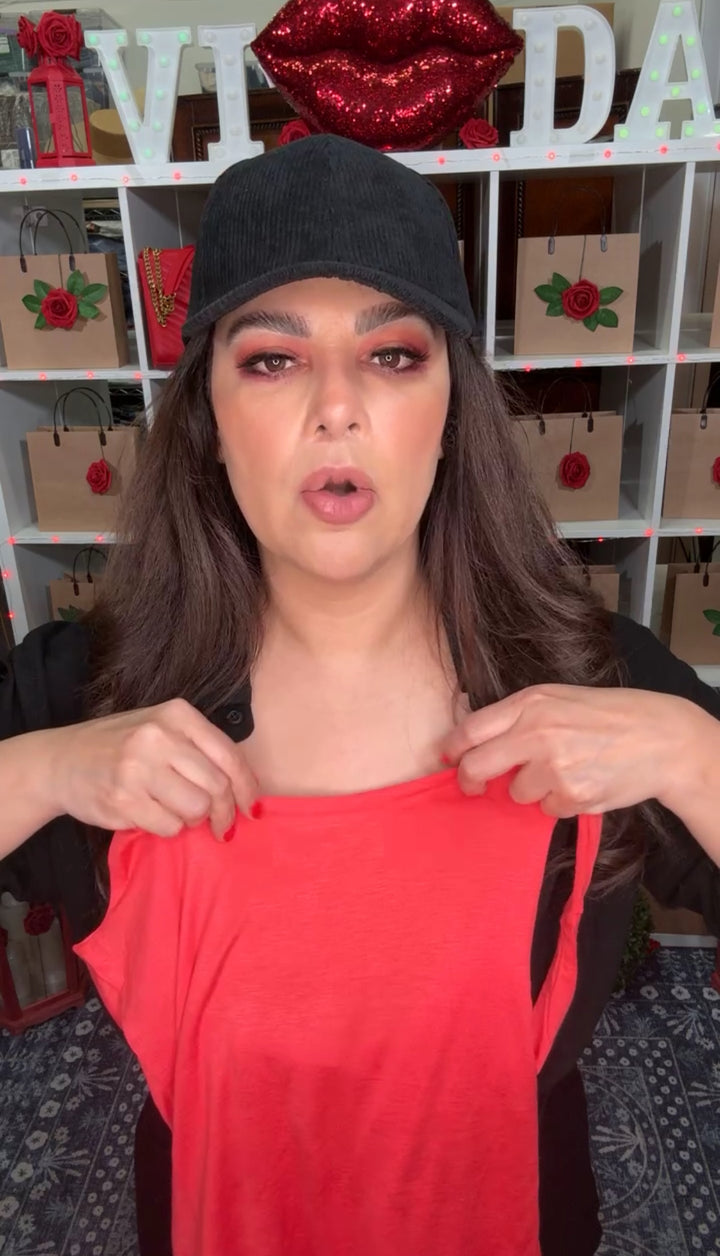 Blusa Coral Basica Lux sin Mangas Stretch (#124)