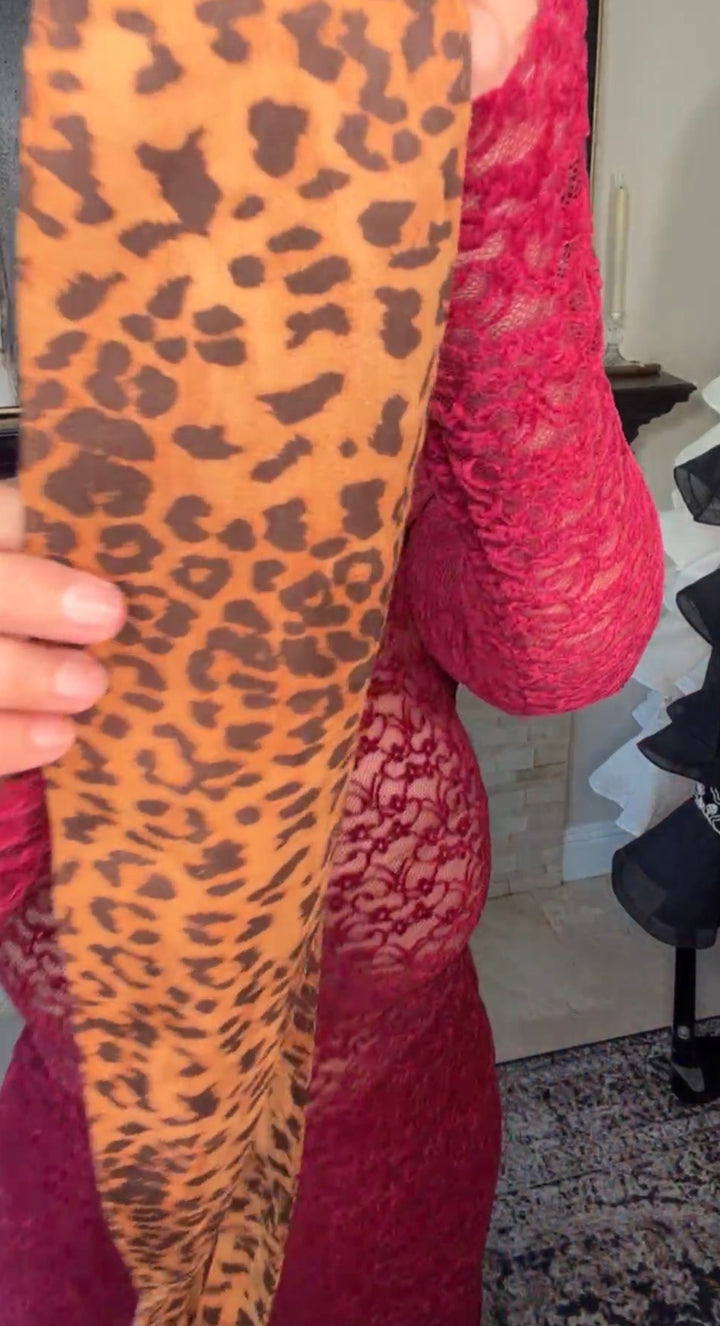 Cinto camel leopardo corset (