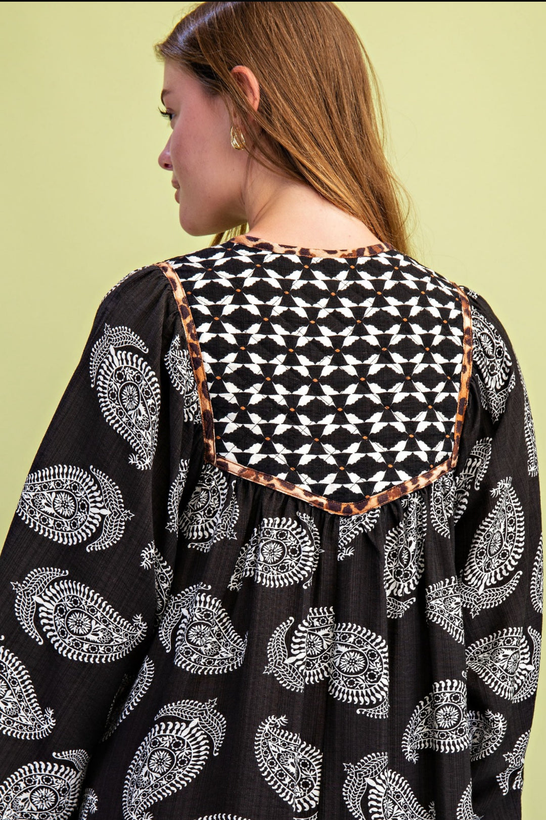 vestido negro diseño paño con franja leopardo midi relax (#144)