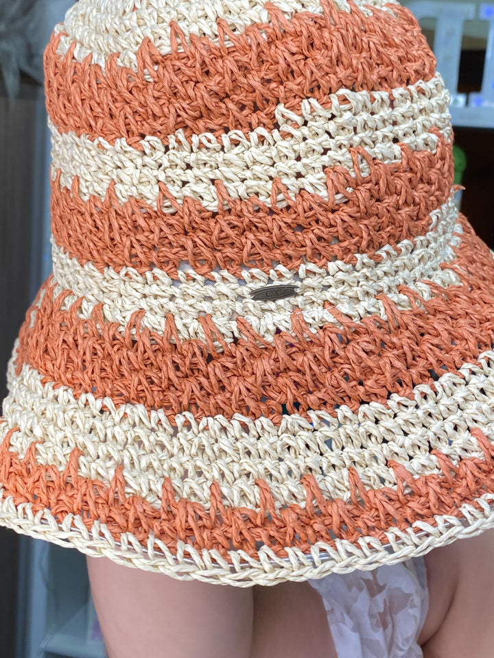 Gorro Marron y Beige Ralla Bucket Hat (#142)