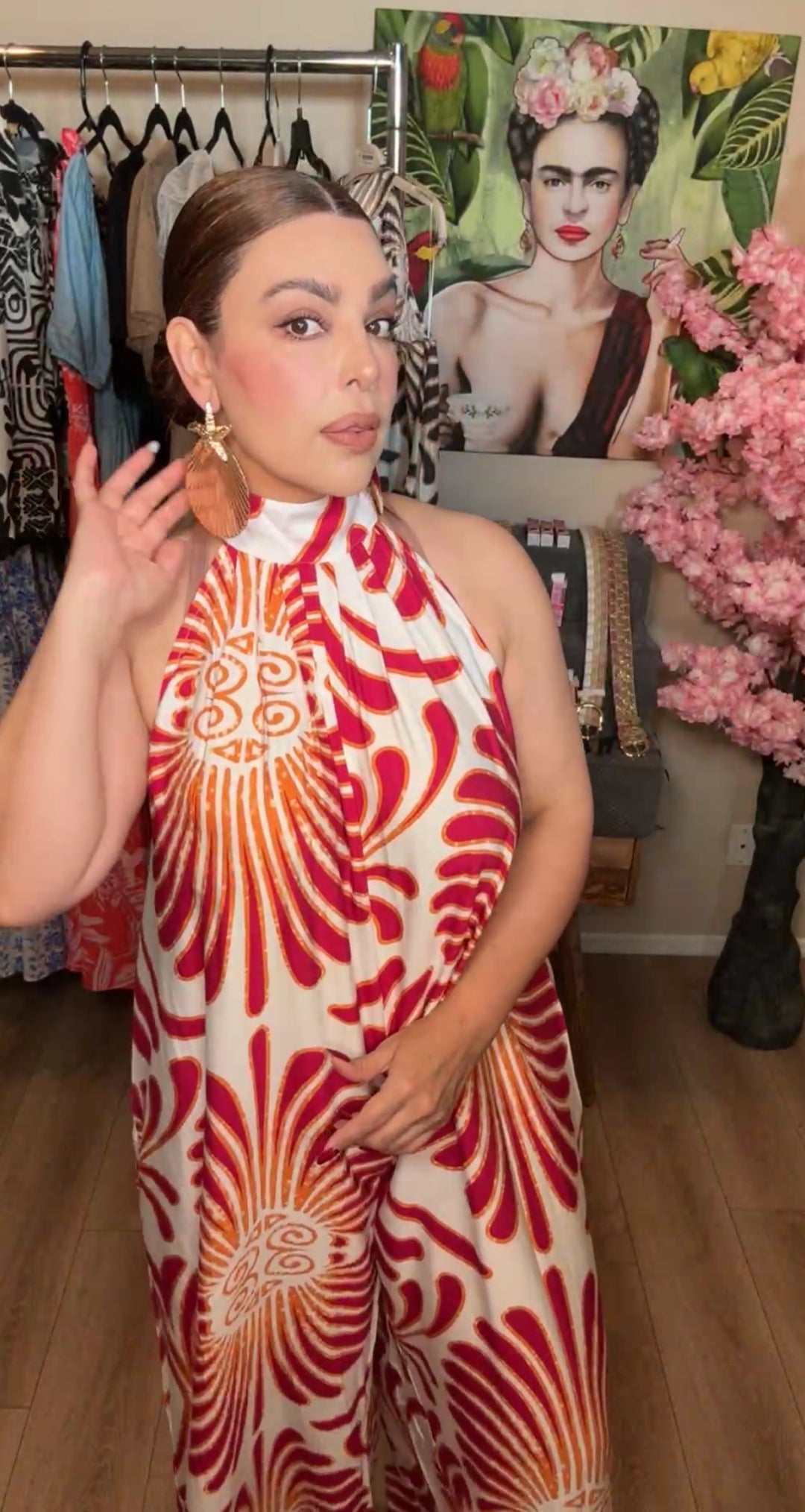 Enterizo Blanco Con Magenta Diseño Solar Palazzo Preorden (#232)