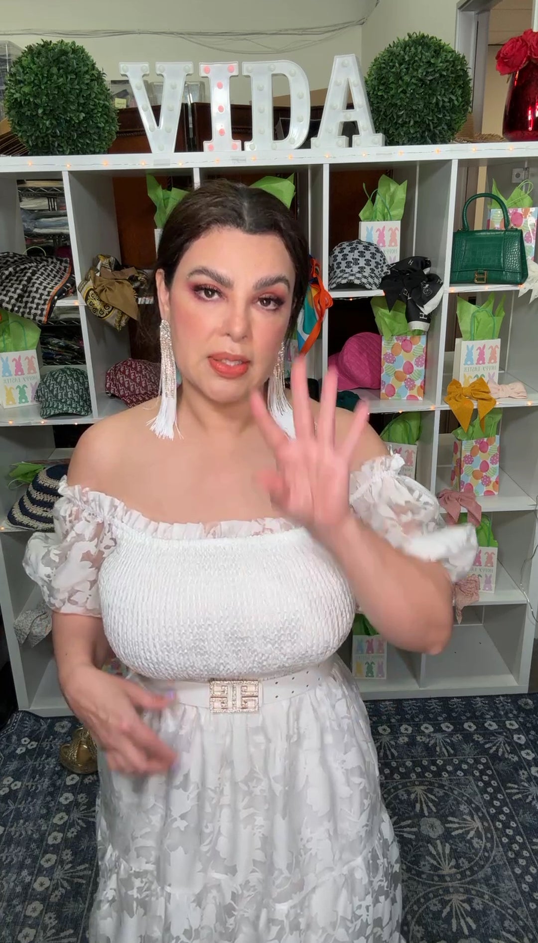 Arete Blanco Cascada Pedreria (#103)