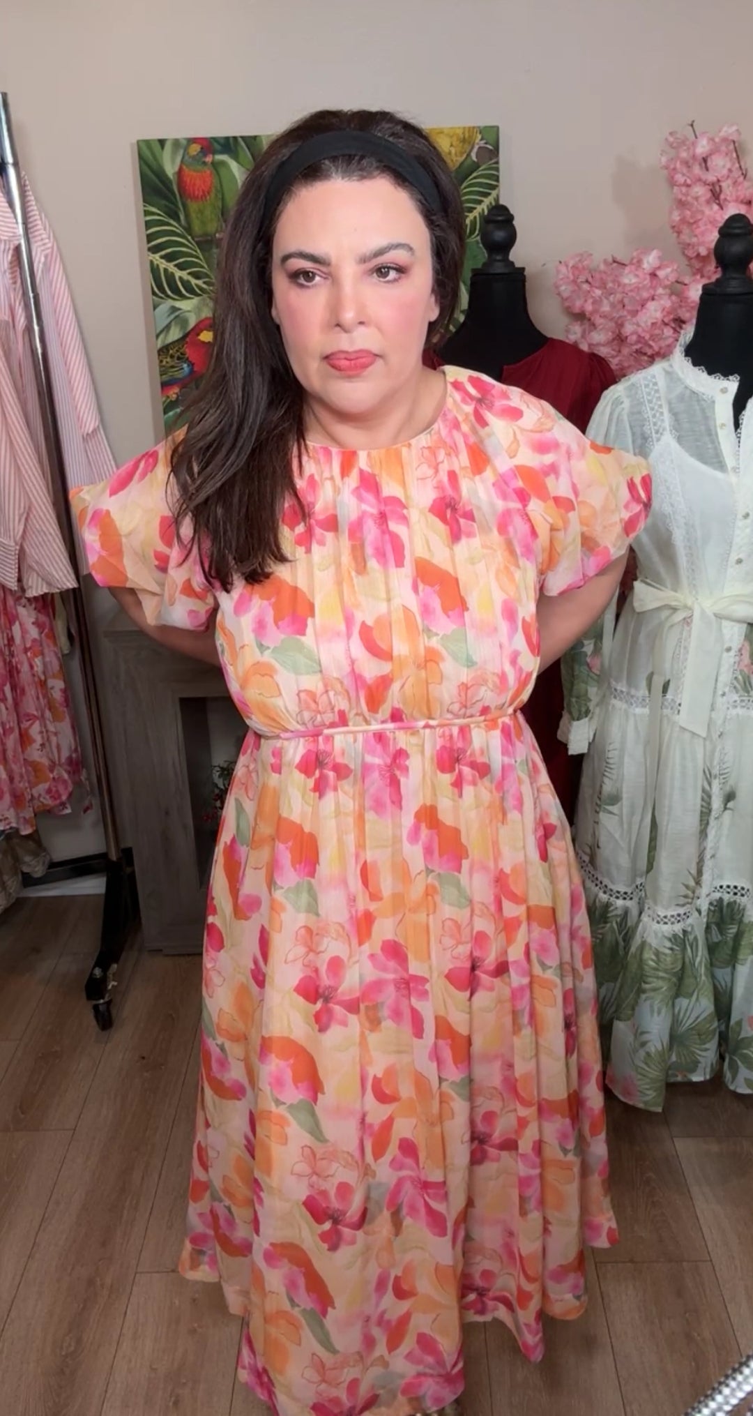 vestido durazno mix midi (#144)