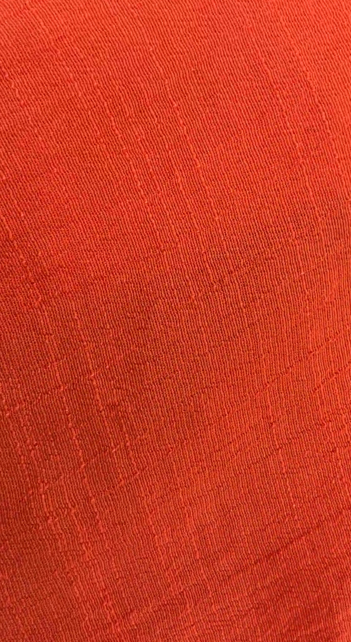 Vestido Naranja Strapless Flowy Linen (#156)