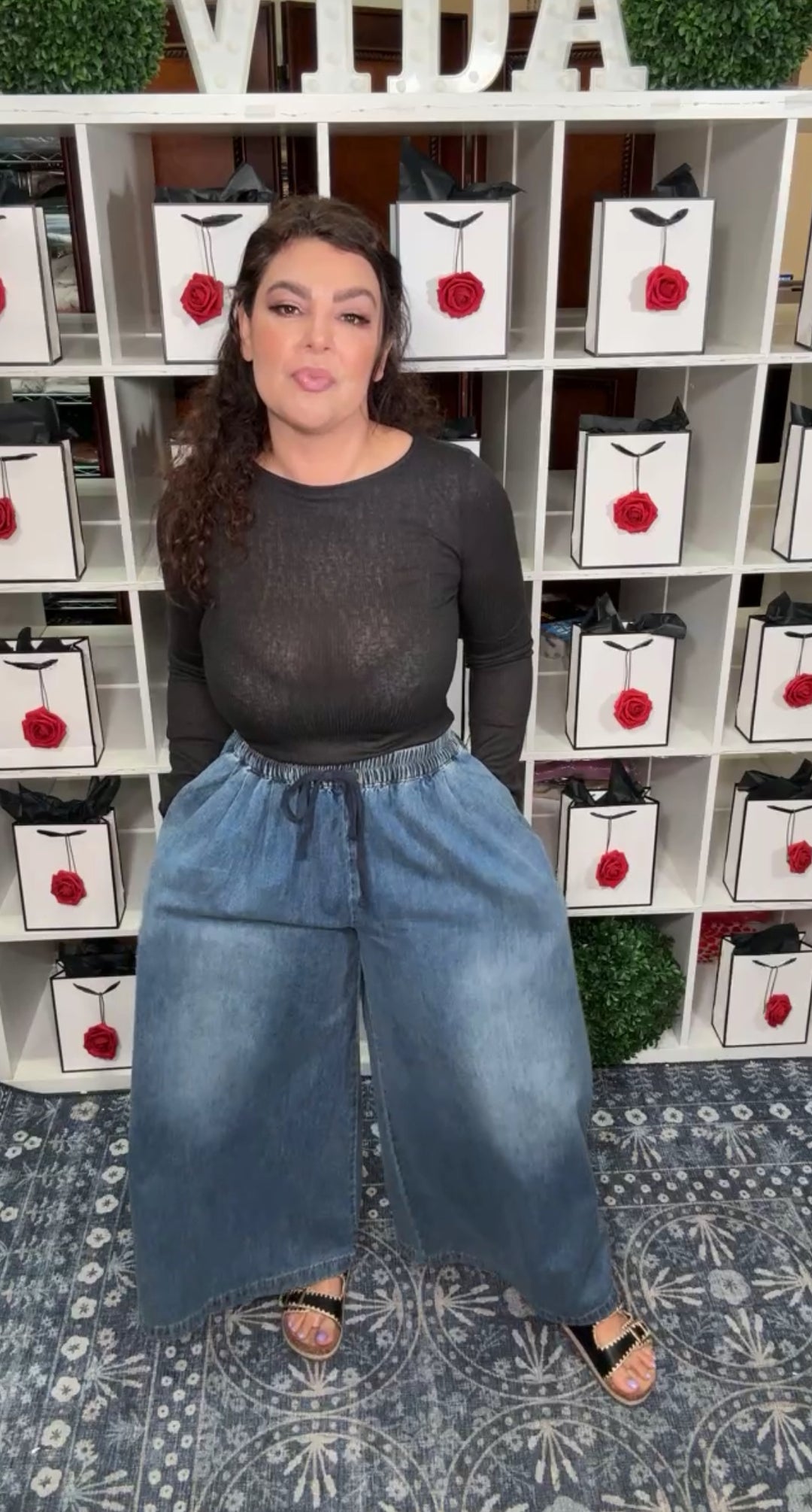 Pantalon Azul Mezclilla Y2K Cintura Stretch (#109)