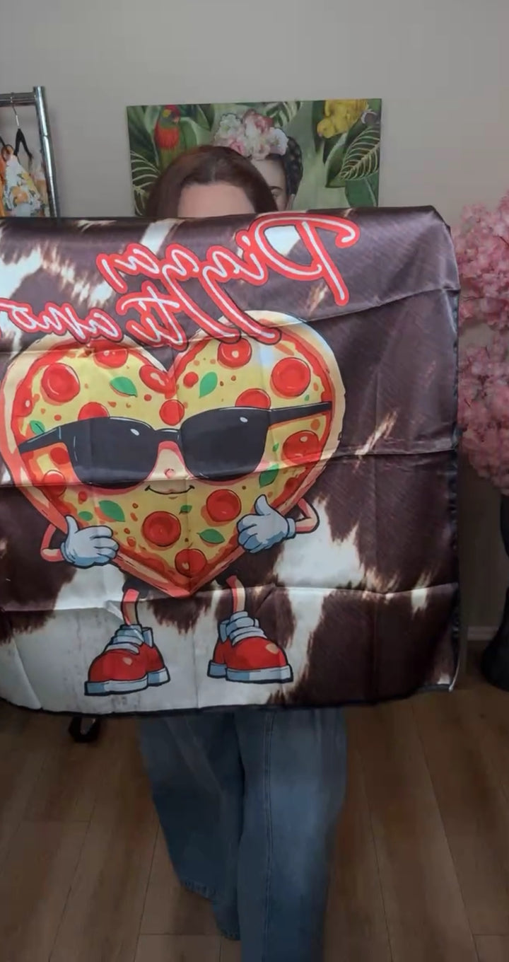 Blusa Negra Pizza Heart (#160)