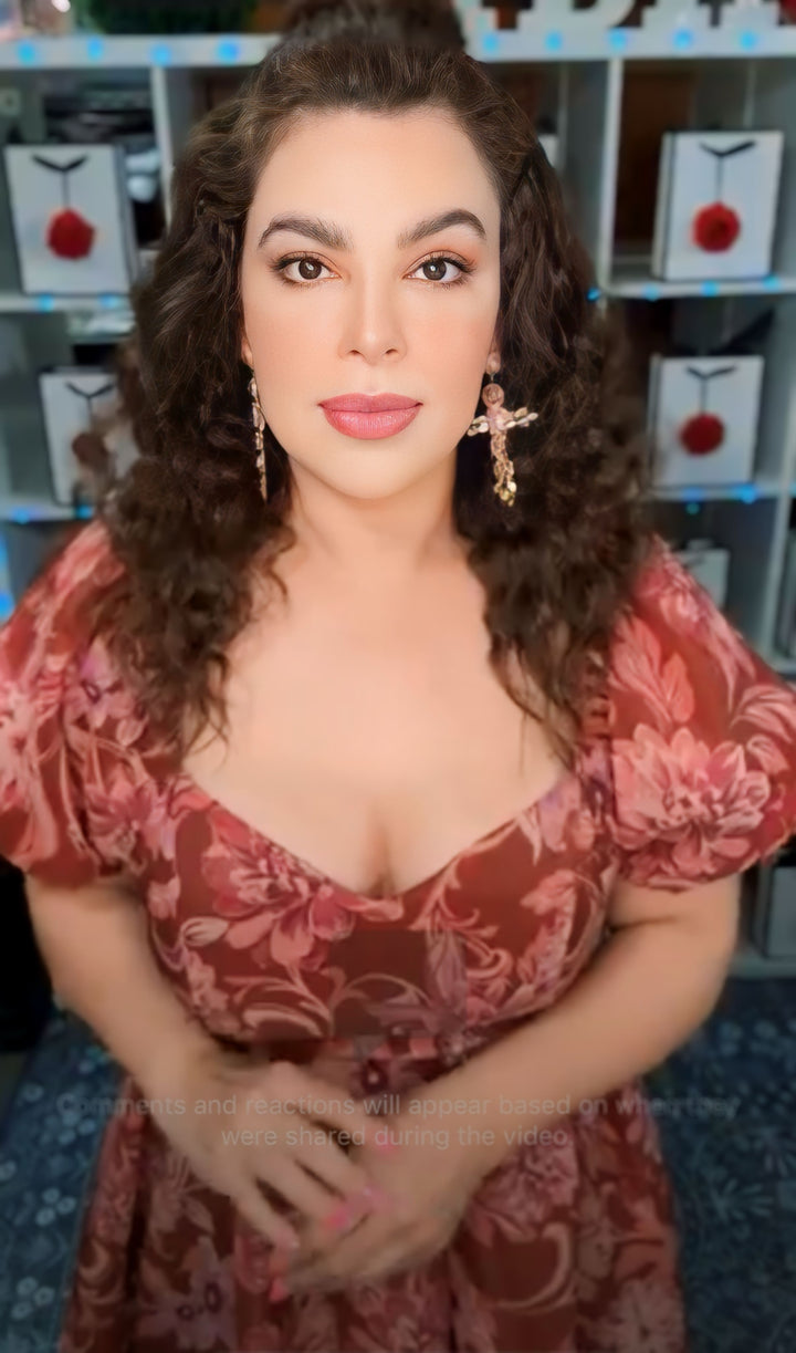 Vestido Rosa Terracota Princess Cut Busto Corazon Midi (#263)