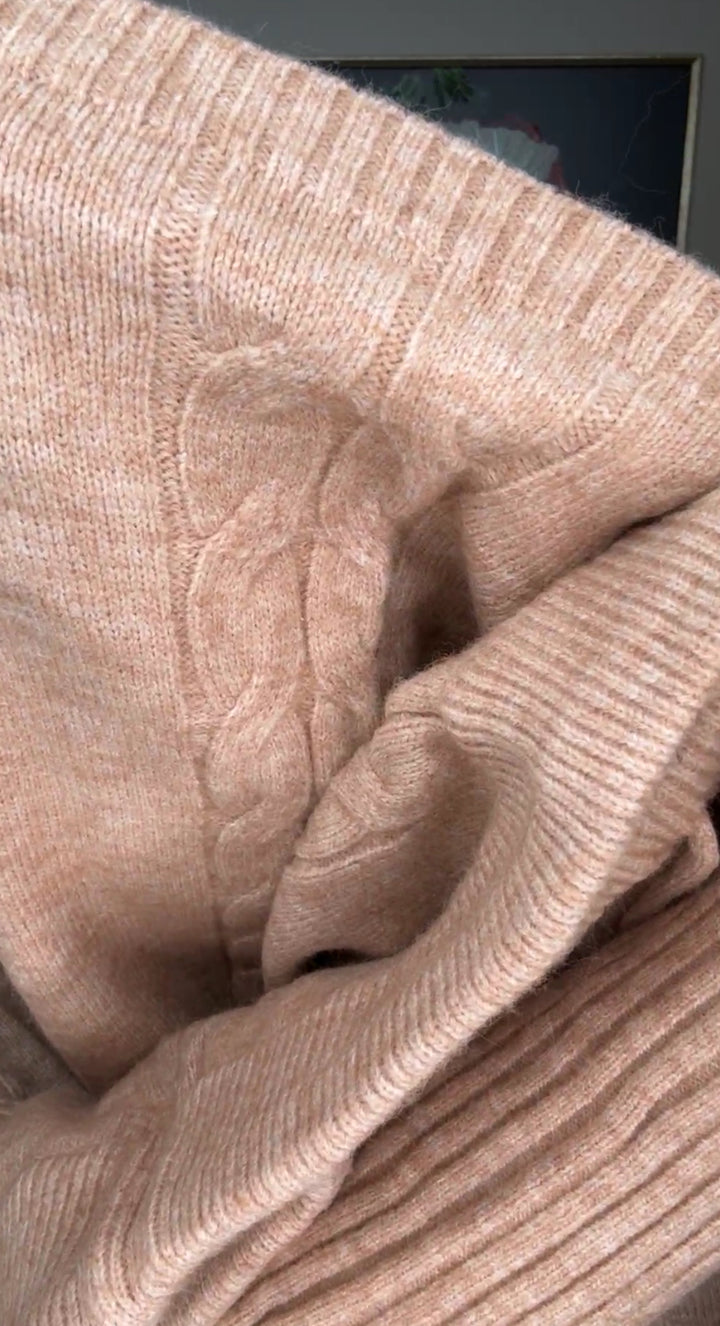 Set mocha cashmere 100% 2 piezas (#135)