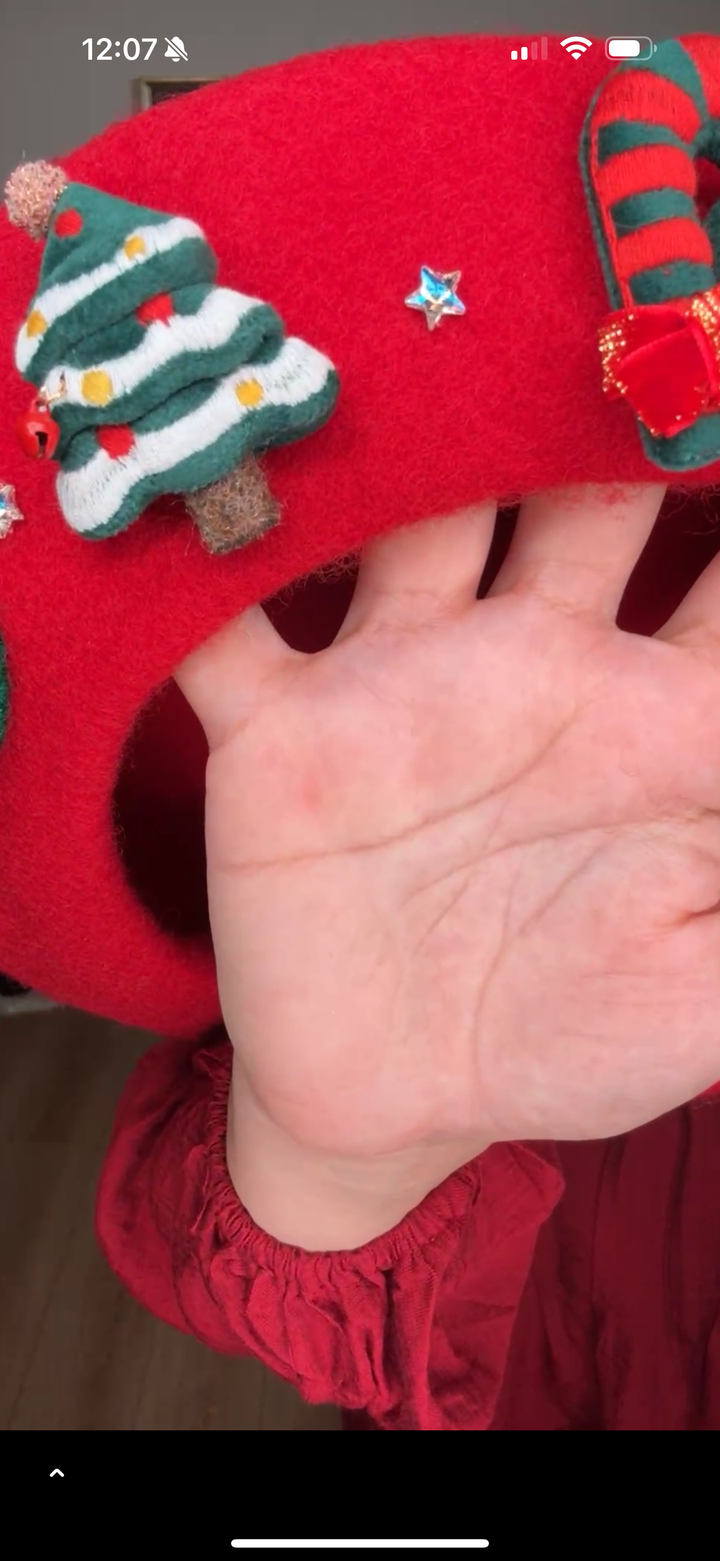 Boina roja navideña charms lux (#114)