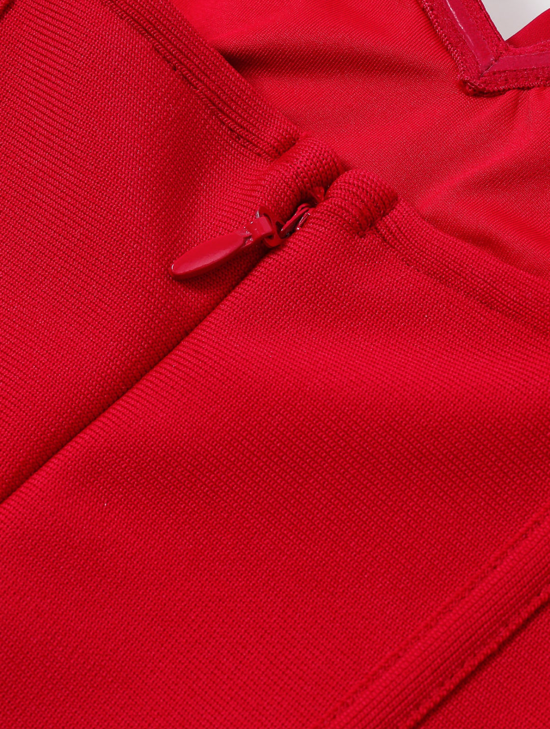 Vestido Rojo Corset Rosas 3D Corte A Stretch (#145)