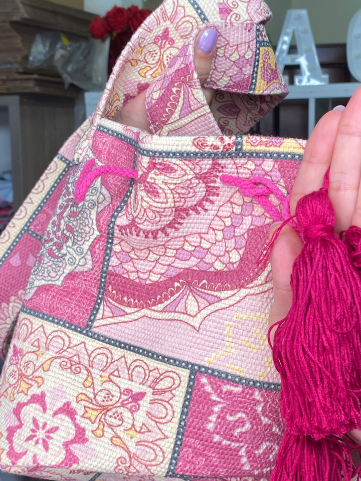 Bolsa Lila Morral Pompom (#127)