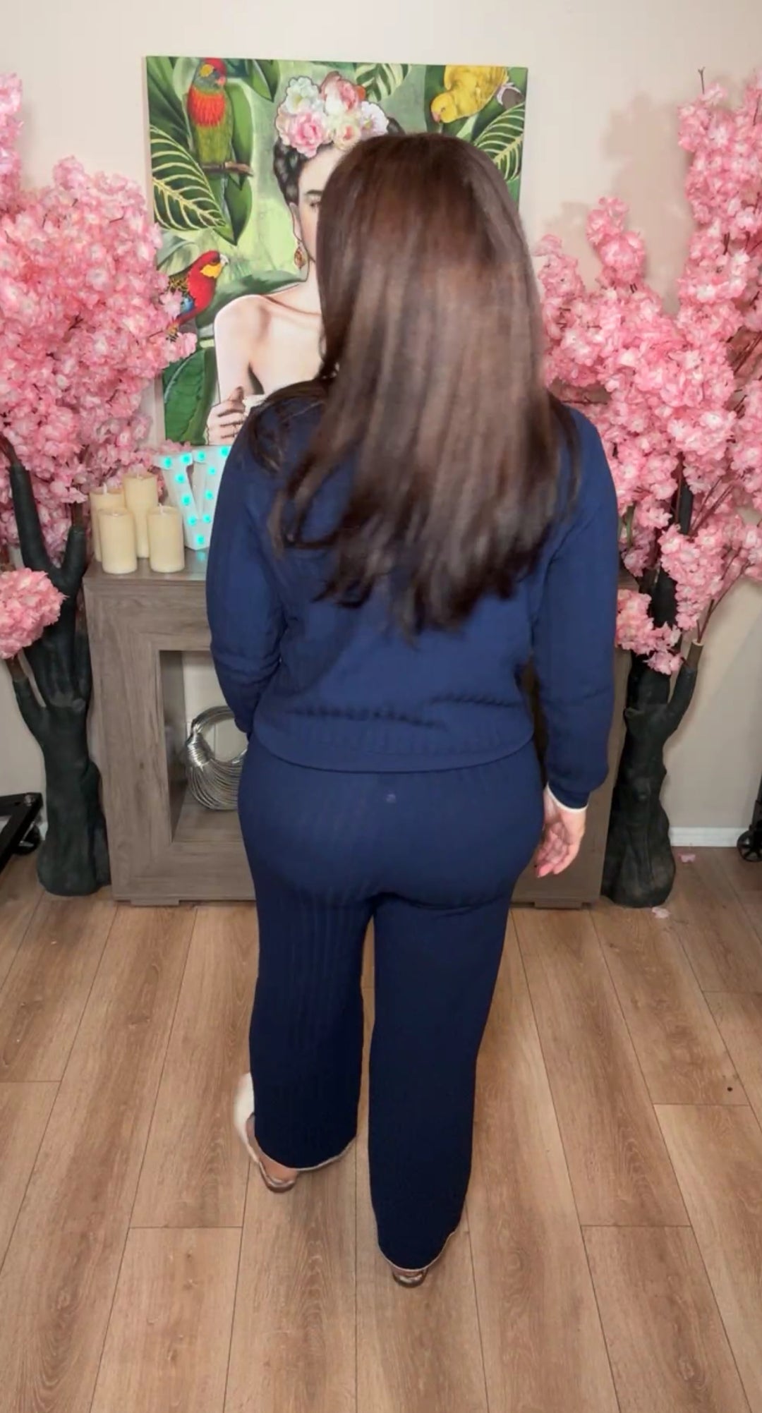 Set Azul Marino de Punto con Sweater (#123)