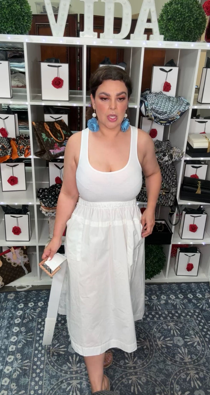 Vestido Blanco Princess Algodon (#174)
