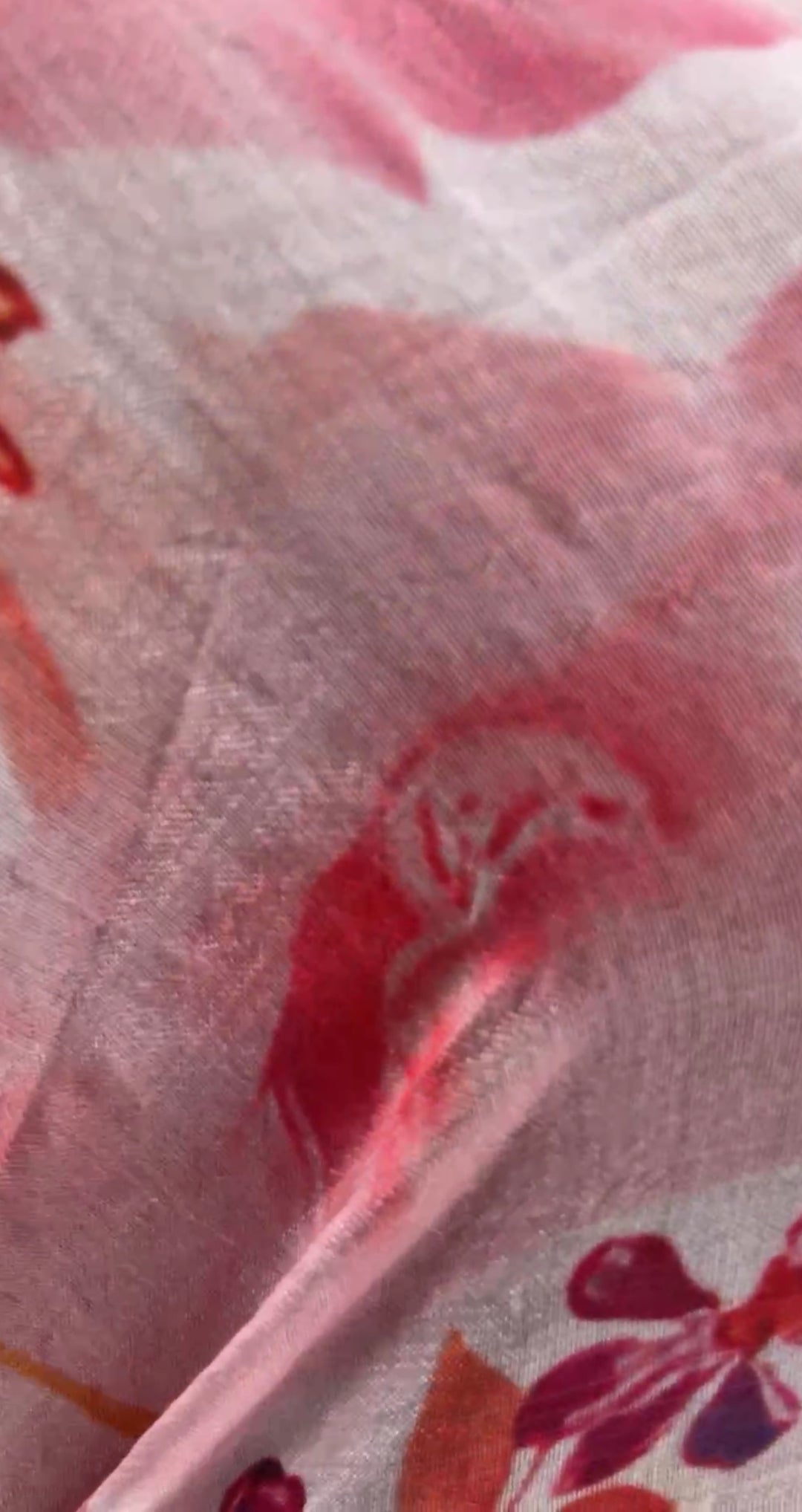 vestido beige y rosa mix con cinto chifon (#142)