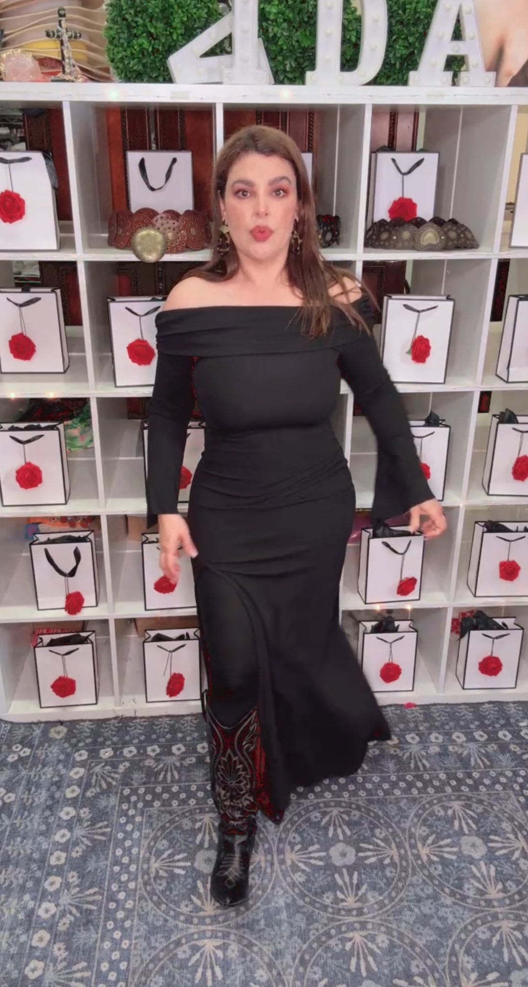 Vestido Negro Maxi Ultra Stretch Off (#410)
