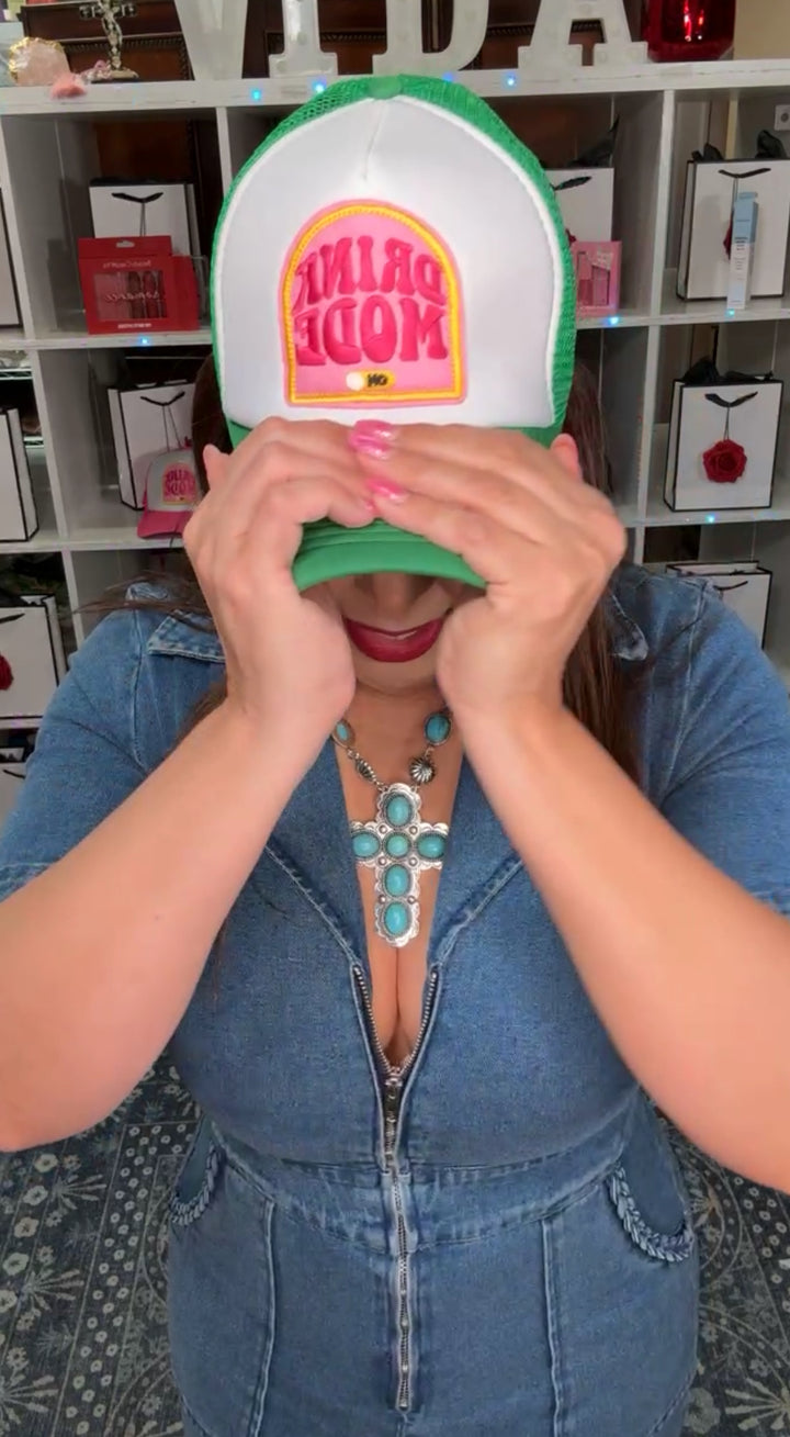 Gorra Verde Drink Mode On (#141)