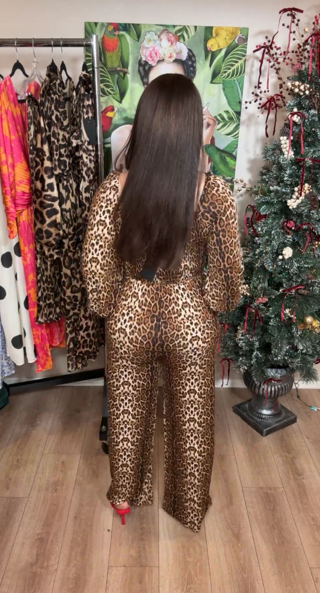 Enterizo Cafe Leopardo Ultra Stretch Suave (#137)