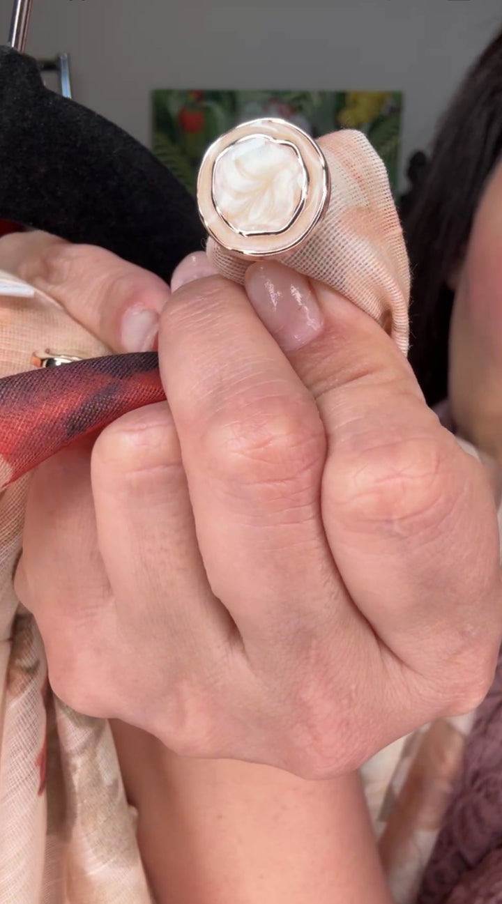 Vestido durazno rosas rojas romántico botones aperlados (#121)