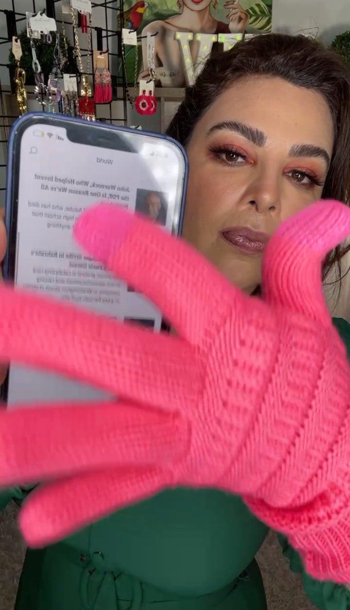 Guante Rosa Touch Screen (#257)