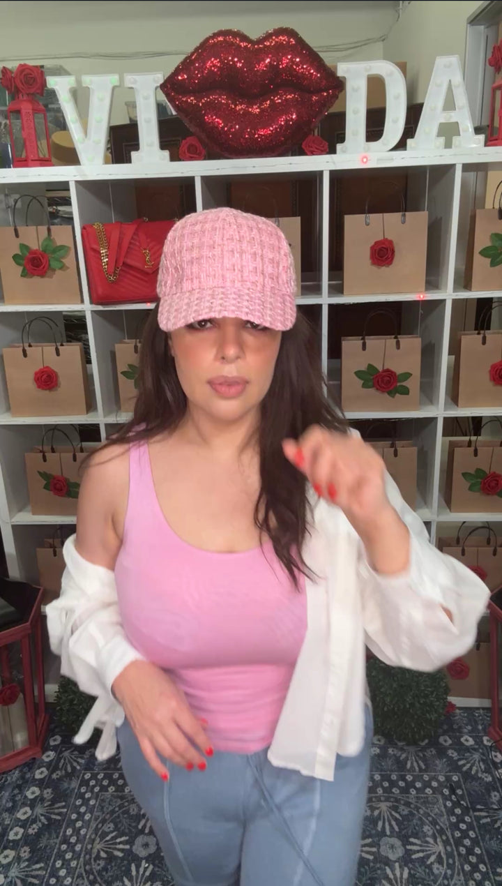 Gorra Rosa con Dorado CC (#199)