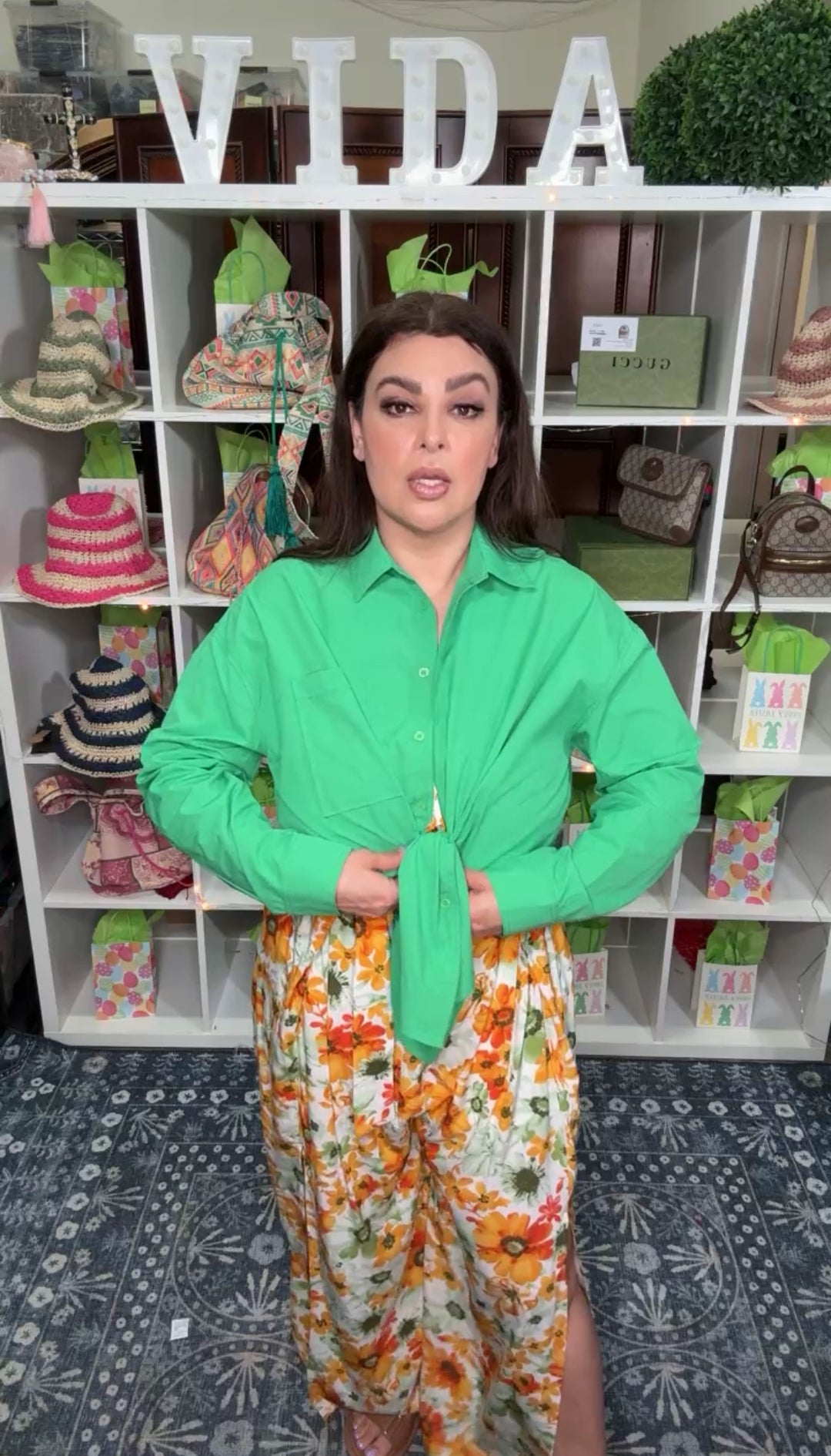 Camisa Verde Algodon Oversized (#103)